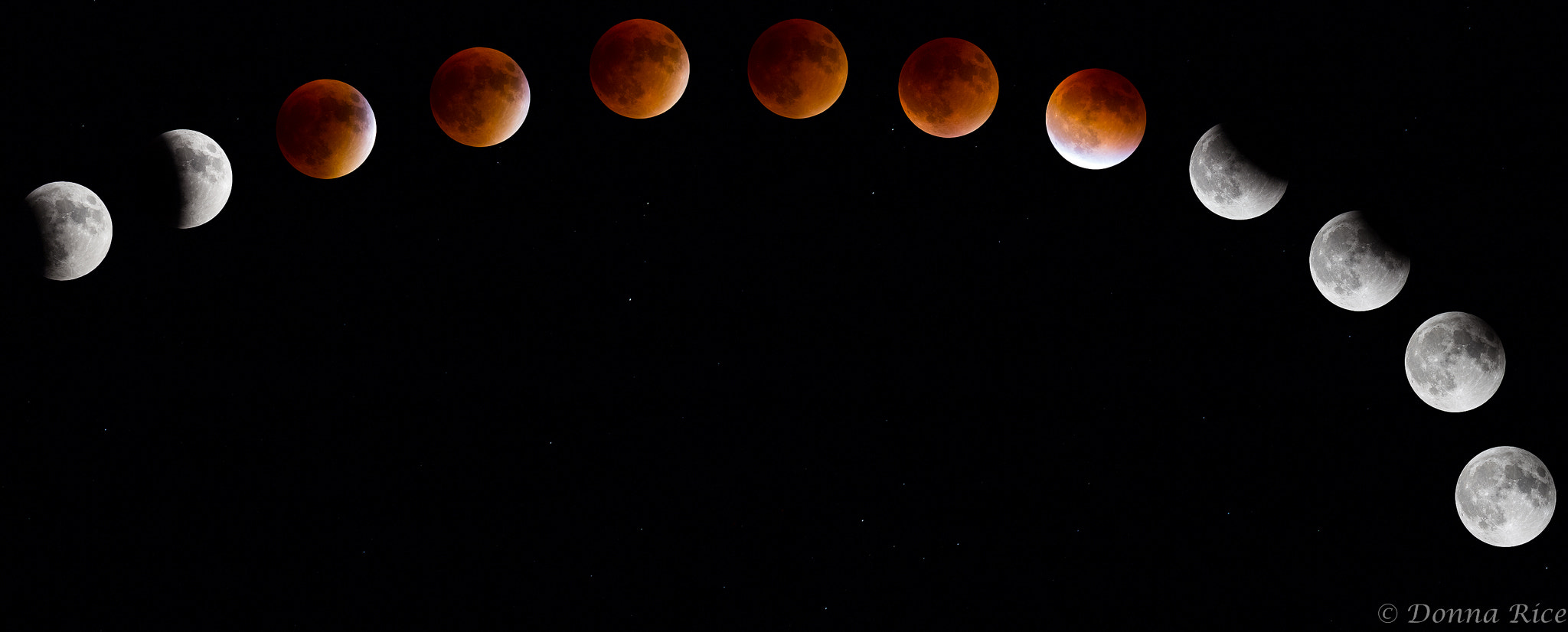Canon EOS 6D + Canon EF 400mm F5.6L USM sample photo. Blood moon composite photography
