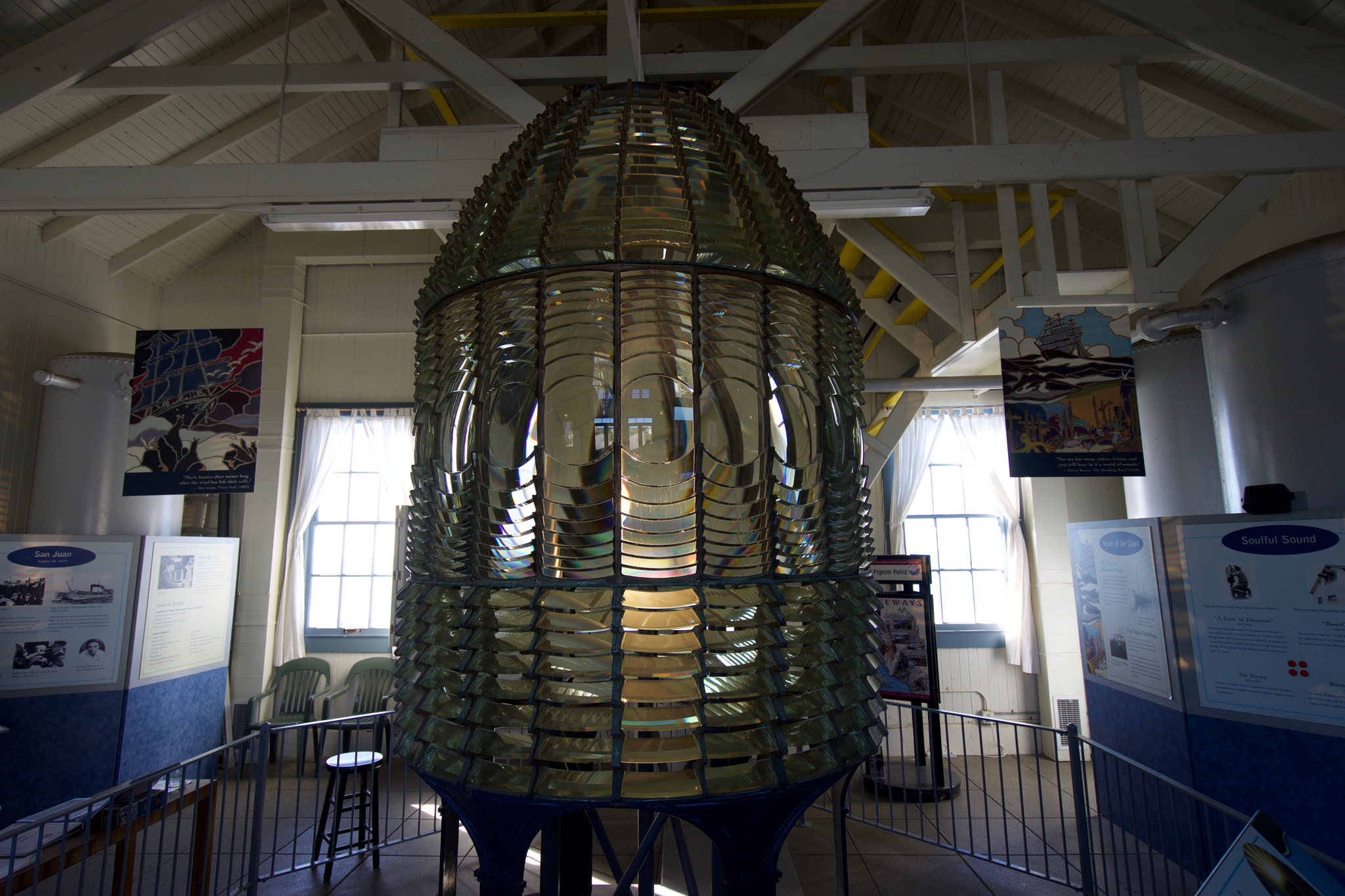 Sony a7 sample photo. Pigeon point lighthouse lens photography