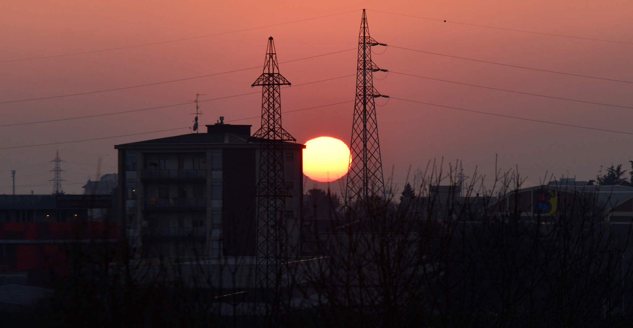 Sigma 70-200mm F2.8 EX DG OS HSM sample photo. Sunset lissone 1-1-2017 photography