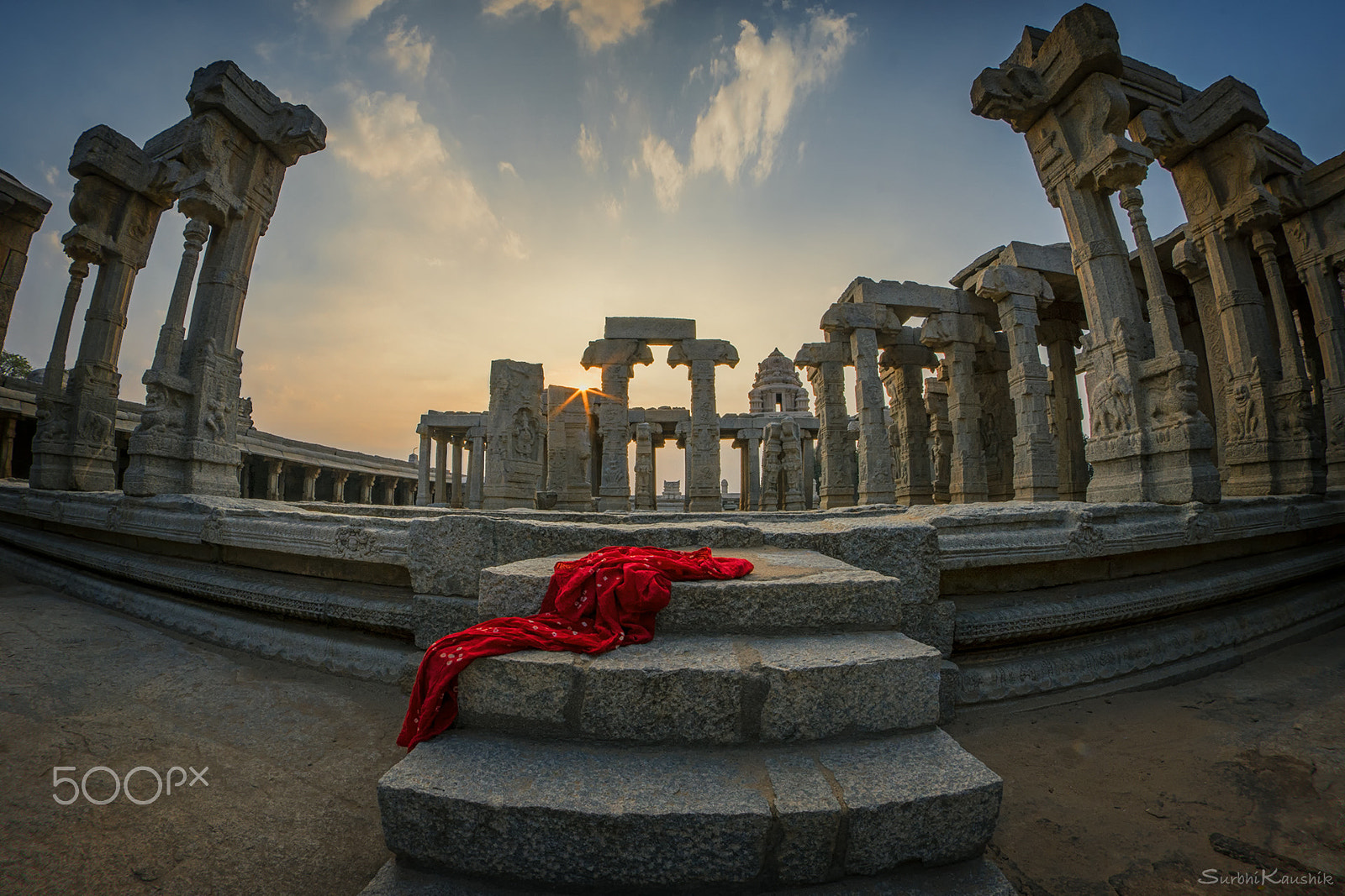 Nikon D800E + Samyang 8mm F3.5 Aspherical IF MC Fisheye sample photo. Lapakshi red photography