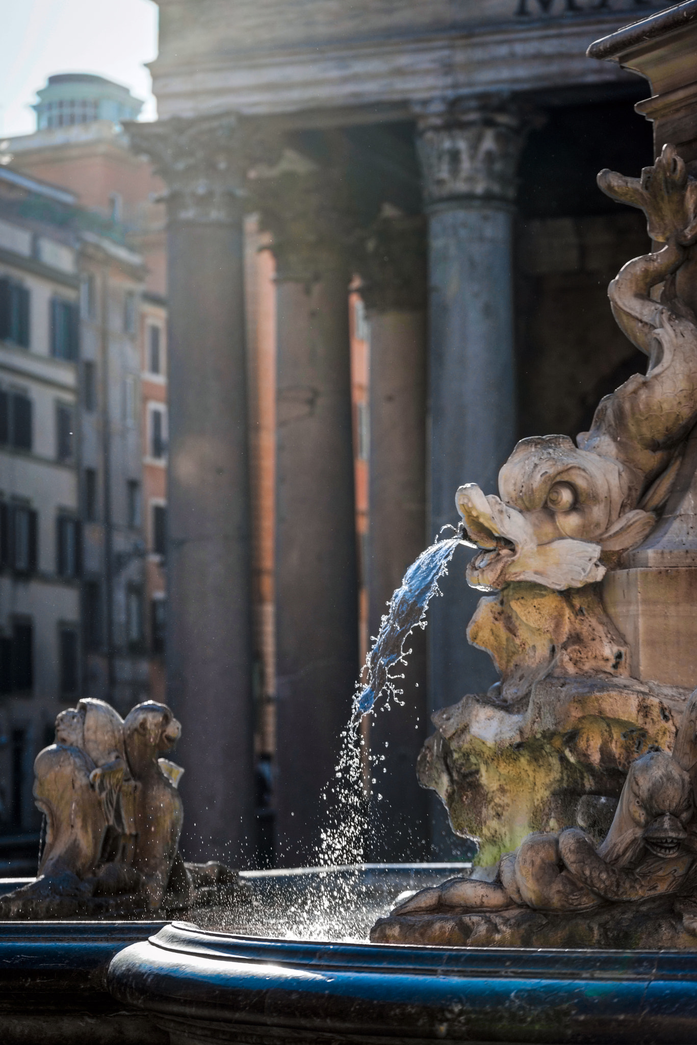 Sigma 105mm F2.8 EX DG OS HSM sample photo. Piazza della rotonda in roma photography