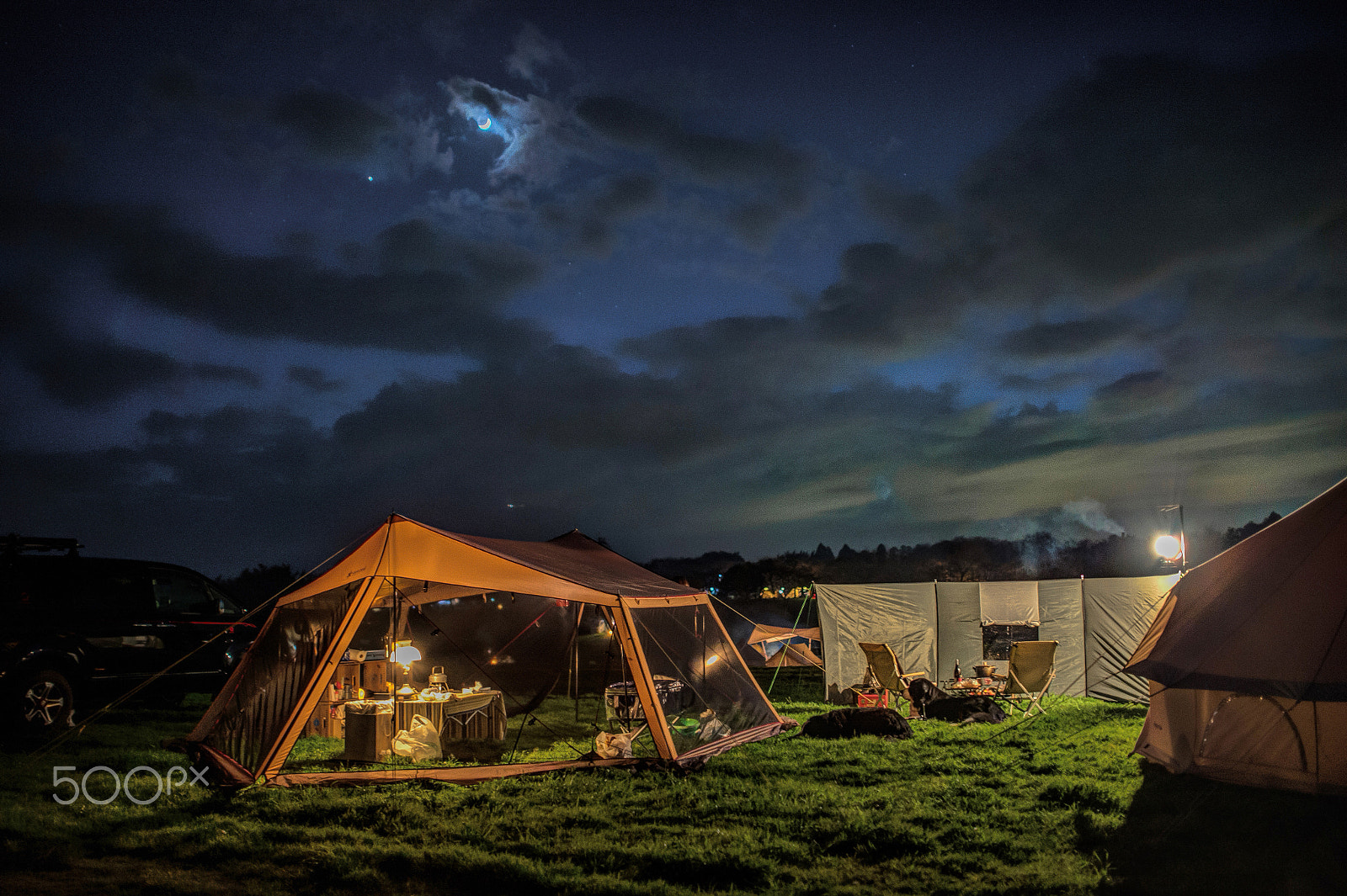 Nikon D4 sample photo. Camping night photography