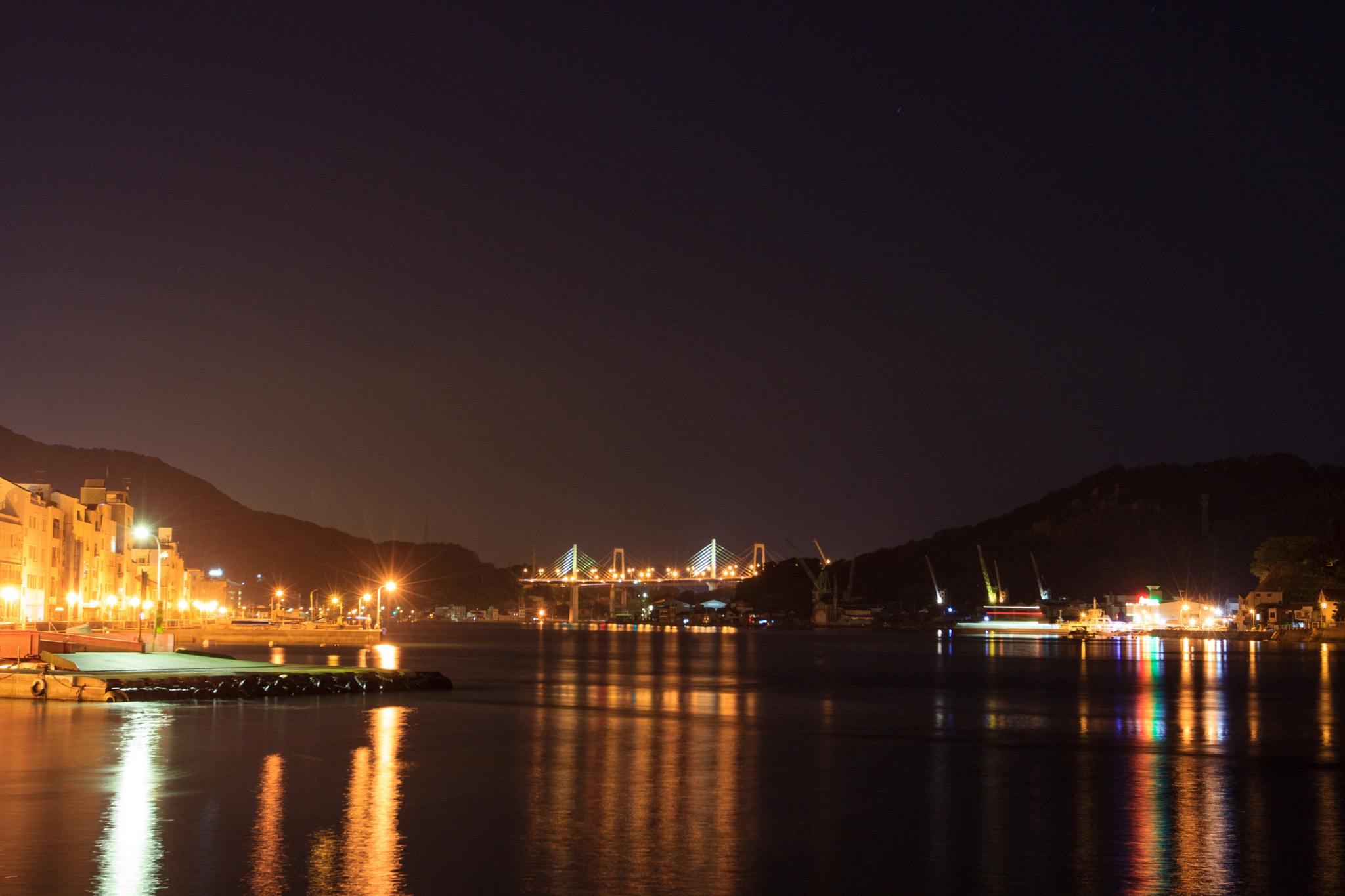 Canon EF 16-35mm F2.8L II USM sample photo. Nuit sur le port photography