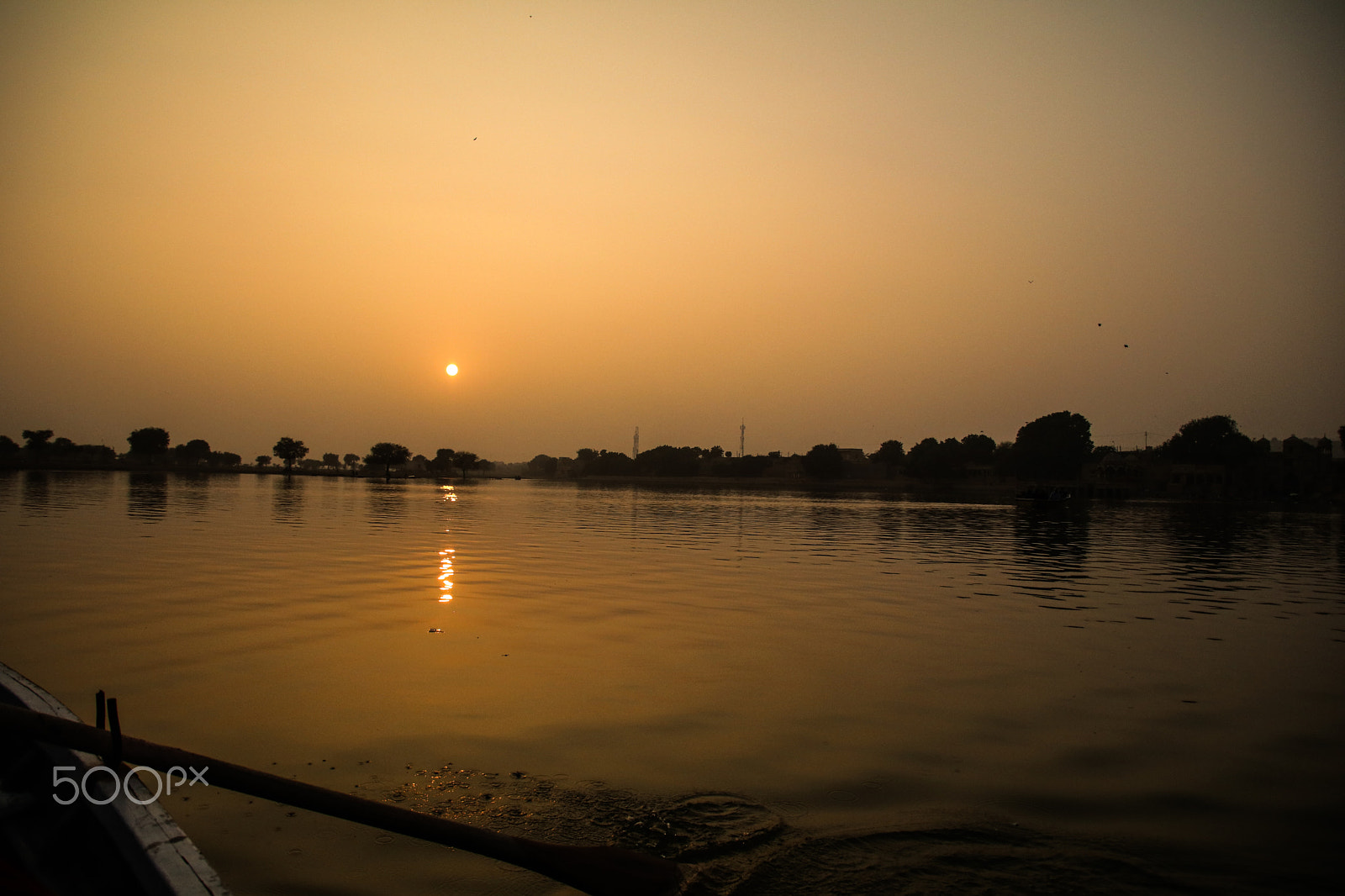 Canon EOS 80D sample photo. Sunset in gadsisar lake photography