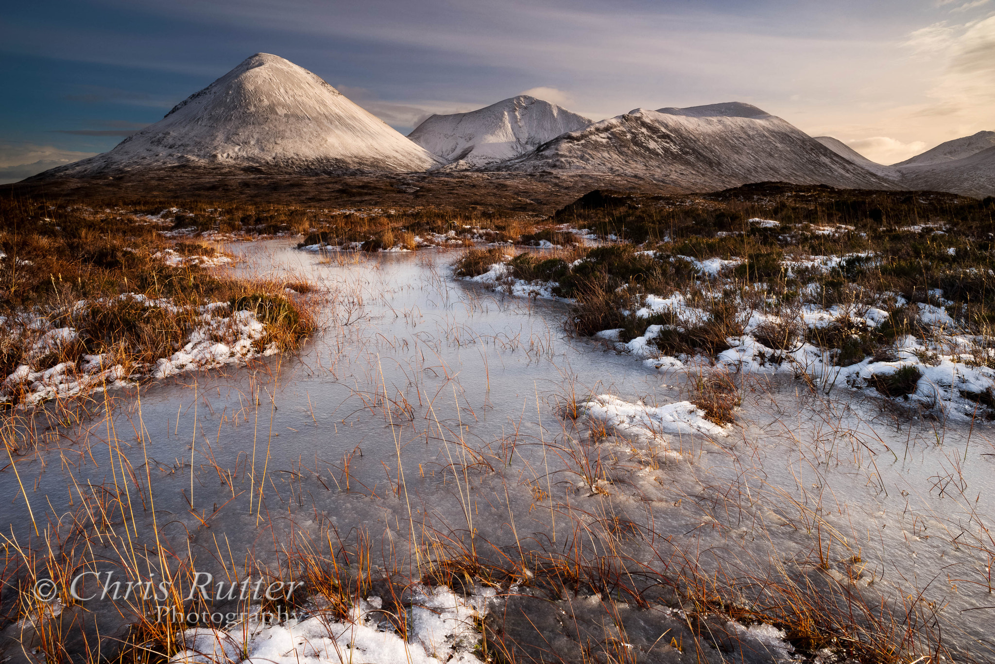 Nikon AF Nikkor 20mm F2.8D sample photo. Snow and ice glamaig photography