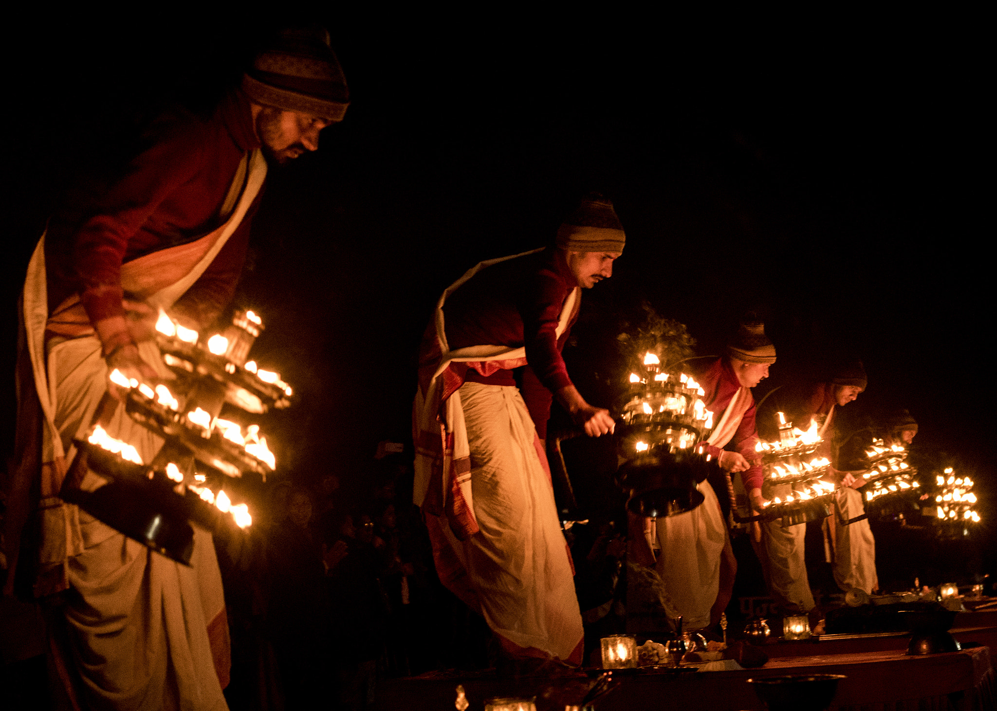 Nikon D500 + Nikon AF Nikkor 50mm F1.4D sample photo. Narmada aarti - jabalpur photography