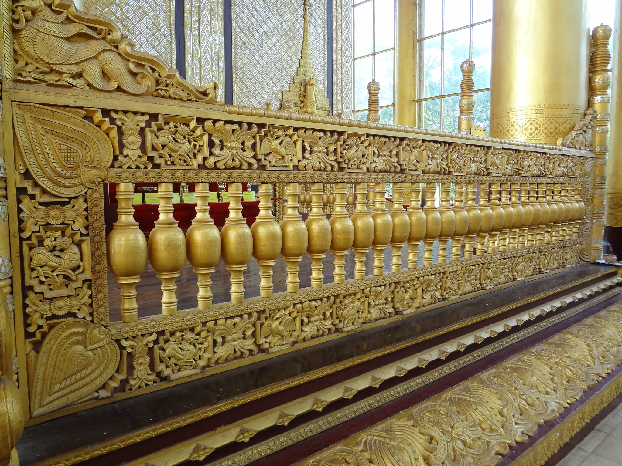 Sony DSC-WX7 sample photo. Kambawzathardi golden palace, bago, myanmar photography