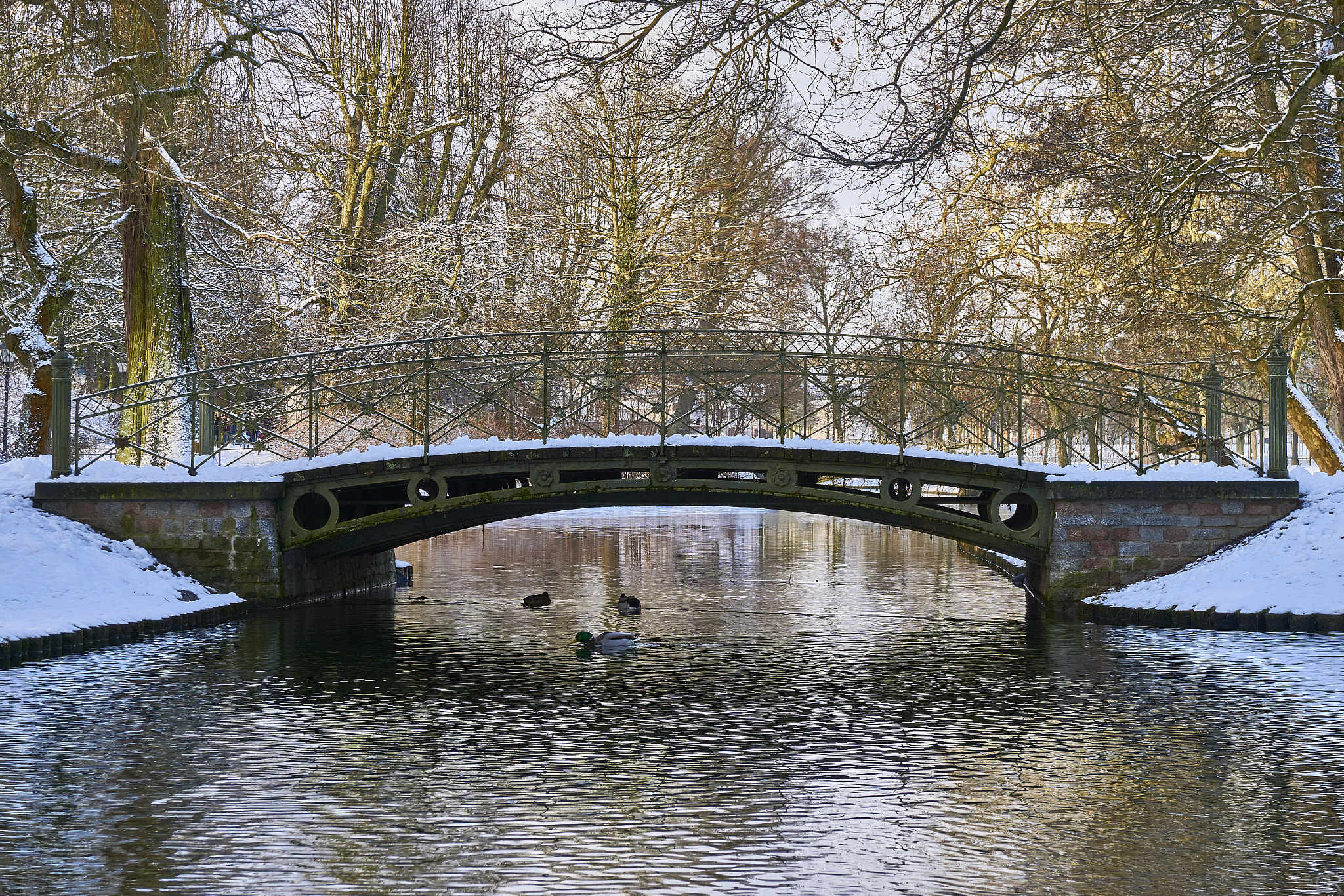 Sony a6000 + Sony E 18-55mm F3.5-5.6 OSS sample photo. Brücke im winter photography