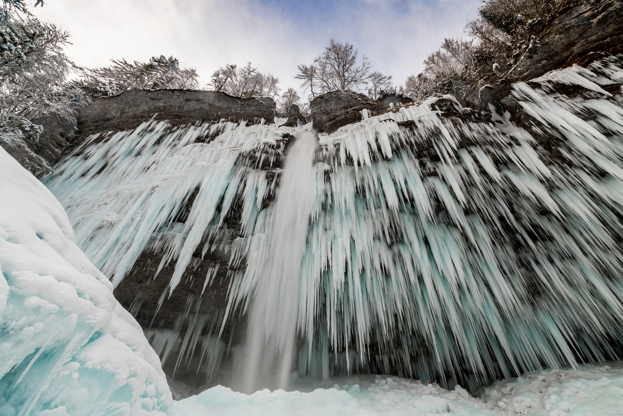 Sony a99 II sample photo. Frozen waterfall pericnik photography