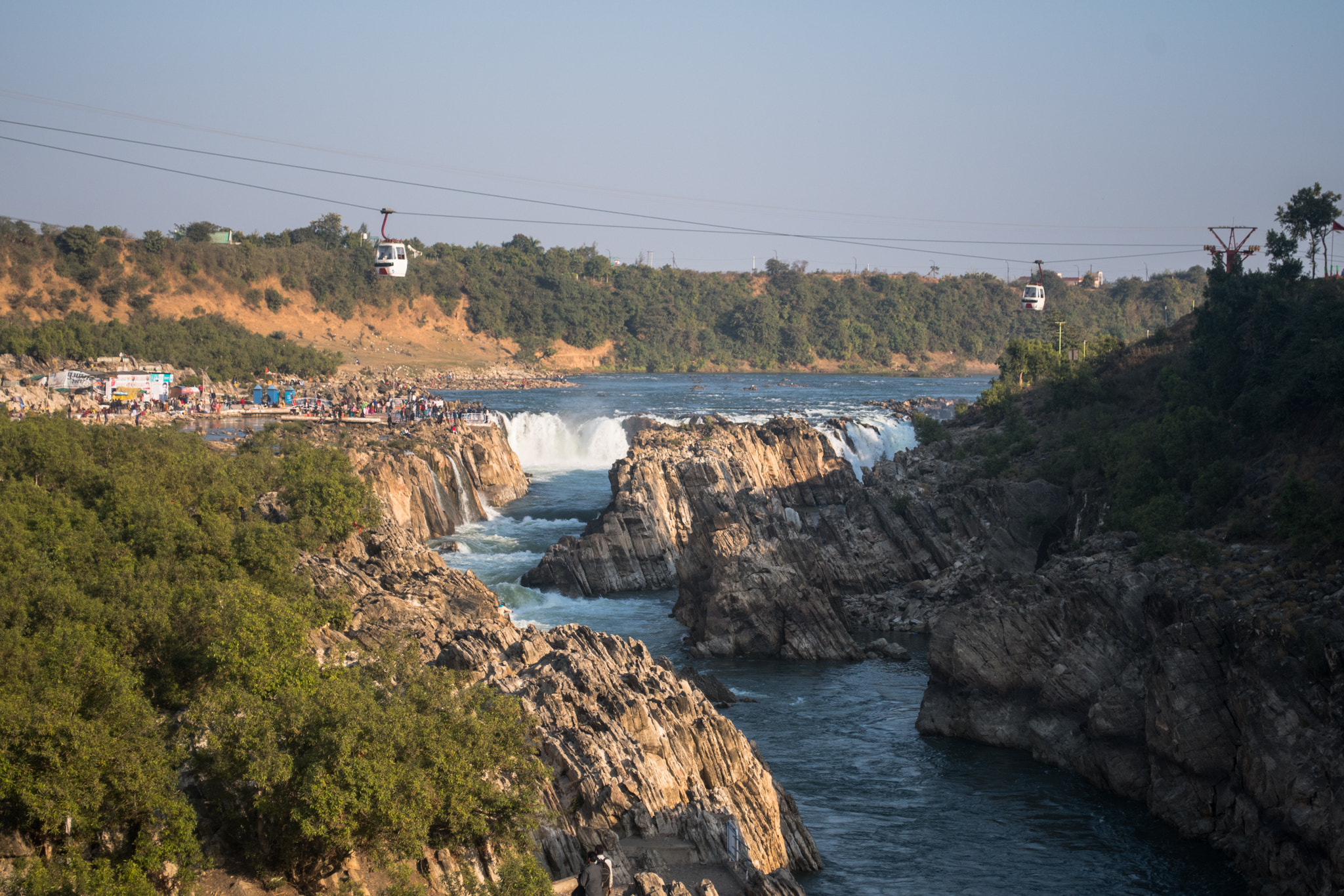 Nikon D500 sample photo. Bhedaghat waterfall photography