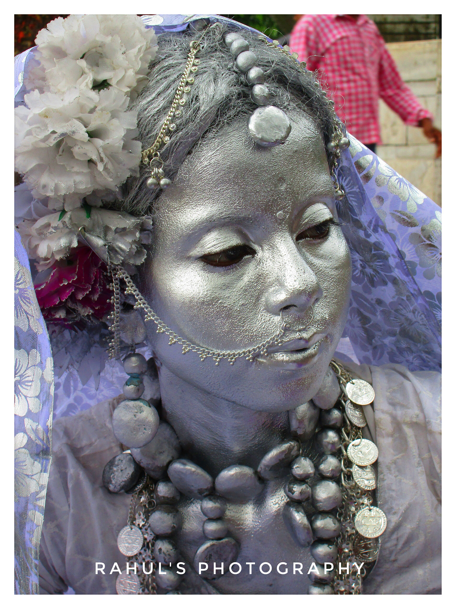 Canon PowerShot ELPH 170 IS (IXUS 170 / IXY 170) sample photo. Silver lady  photography