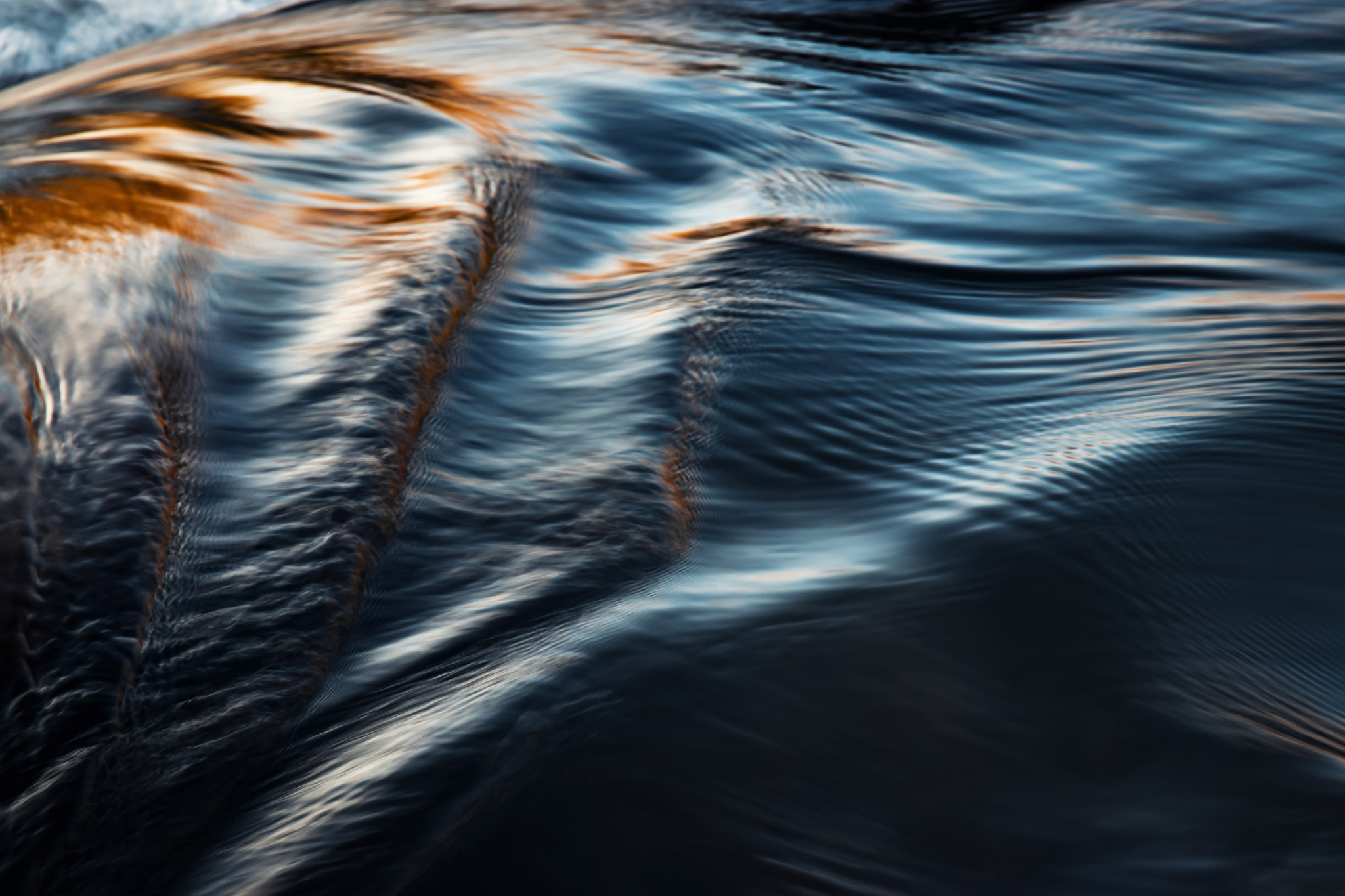 Nikon D5500 sample photo. Dark blurred ripples photography
