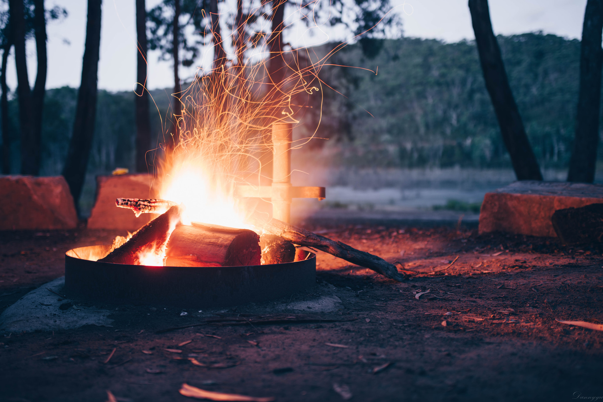 Pentax K-1 sample photo. Campfire photography