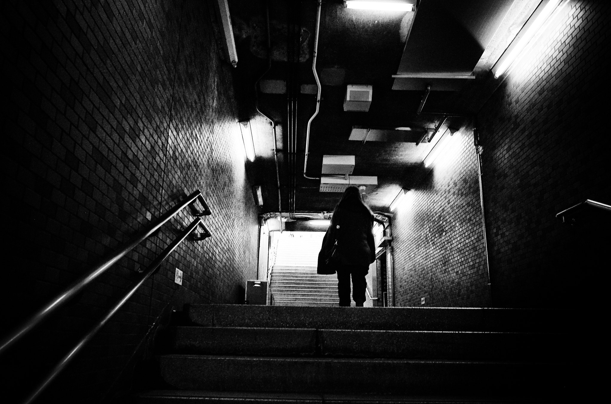 Ricoh GR + GR Lens sample photo. Subway exit photography