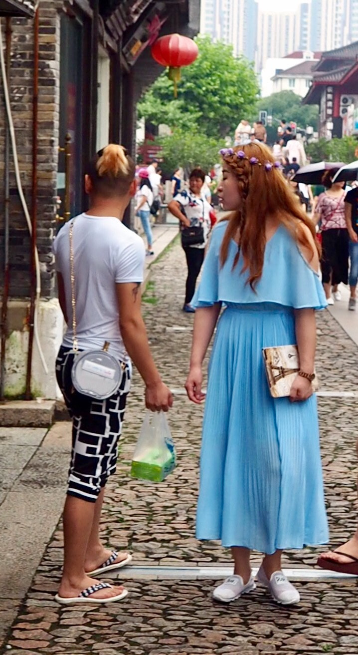 Olympus OM-D E-M10 sample photo. Happy tourists china photography