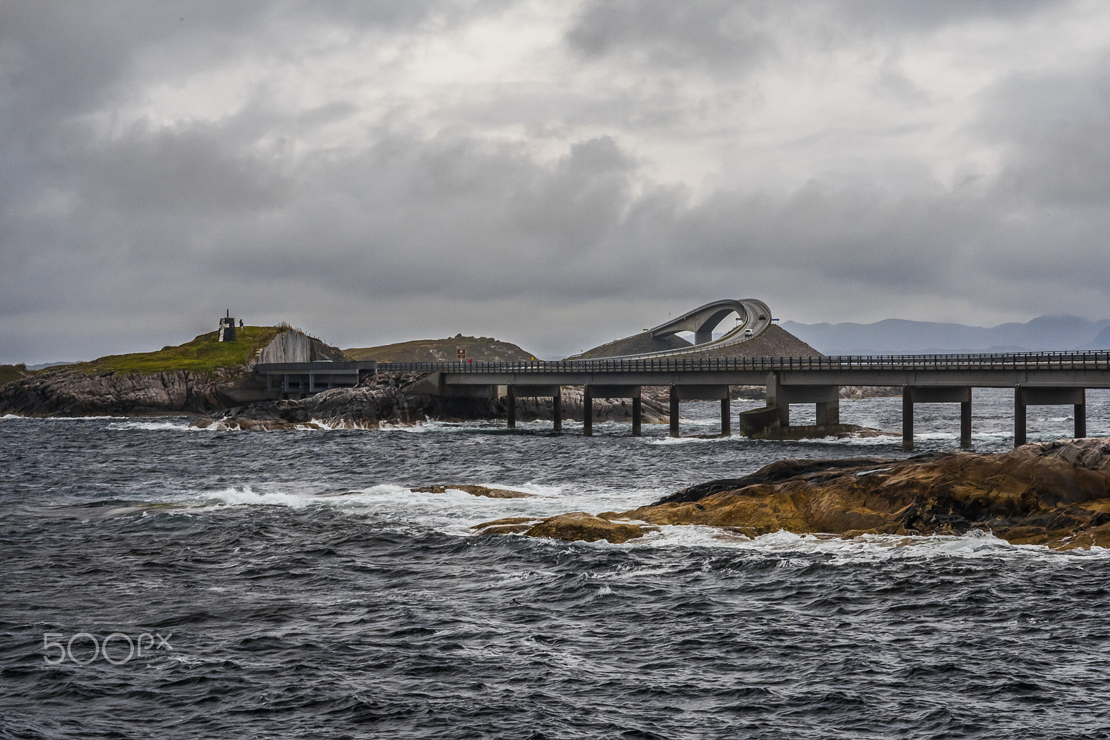 Canon EOS 5D Mark II sample photo. Atlantic road photography