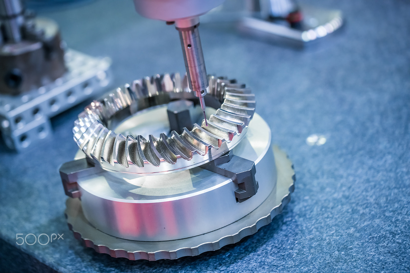 Canon EF 100mm F2.8L Macro IS USM sample photo. Metalworking cnc milling machine. photography