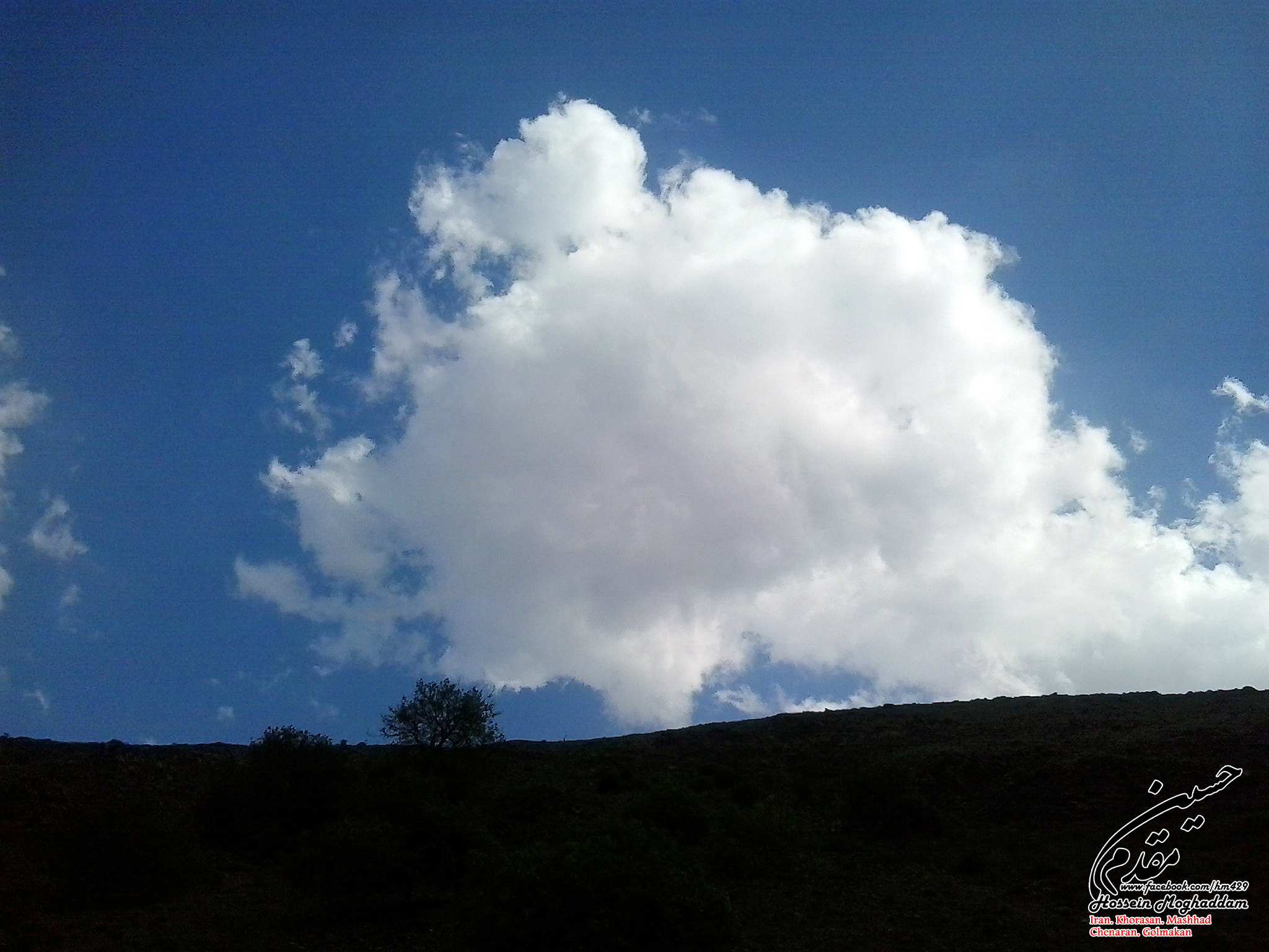 Samsung Galaxy Young sample photo. Alone cloud photography