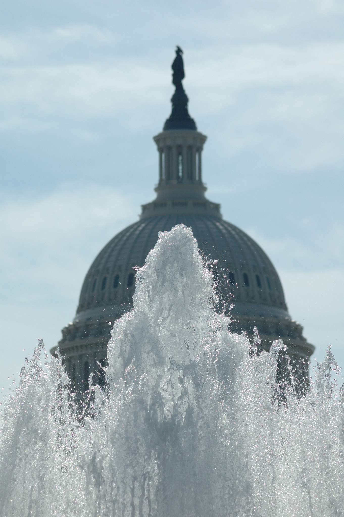 Nikon D70 + AF Zoom-Nikkor 70-300mm f/4-5.6D ED sample photo. Fountain and dome photography
