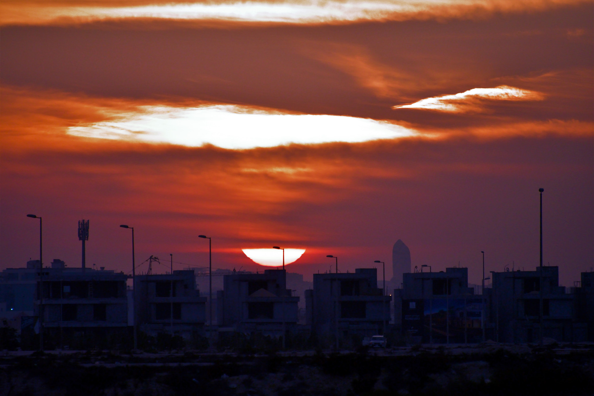 Nikon D3400 sample photo. Suspended sunset photography