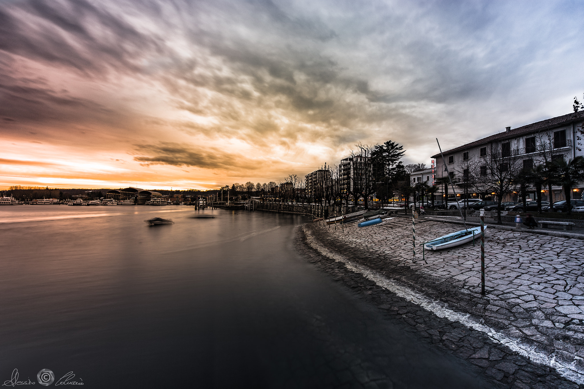 Canon EOS-1D X + ZEISS Distagon T* 15mm F2.8 sample photo. Arona at sunset photography