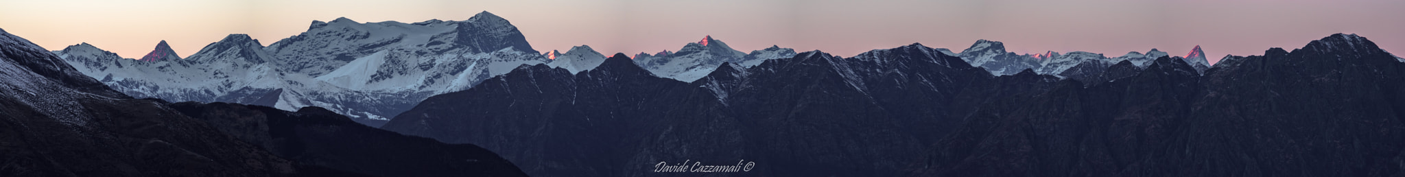HD Pentax DA 55-300mm F4.0-5.8 ED WR sample photo. Bietschhorn, monte leone, aletschhorn, finsteraarhorn photography