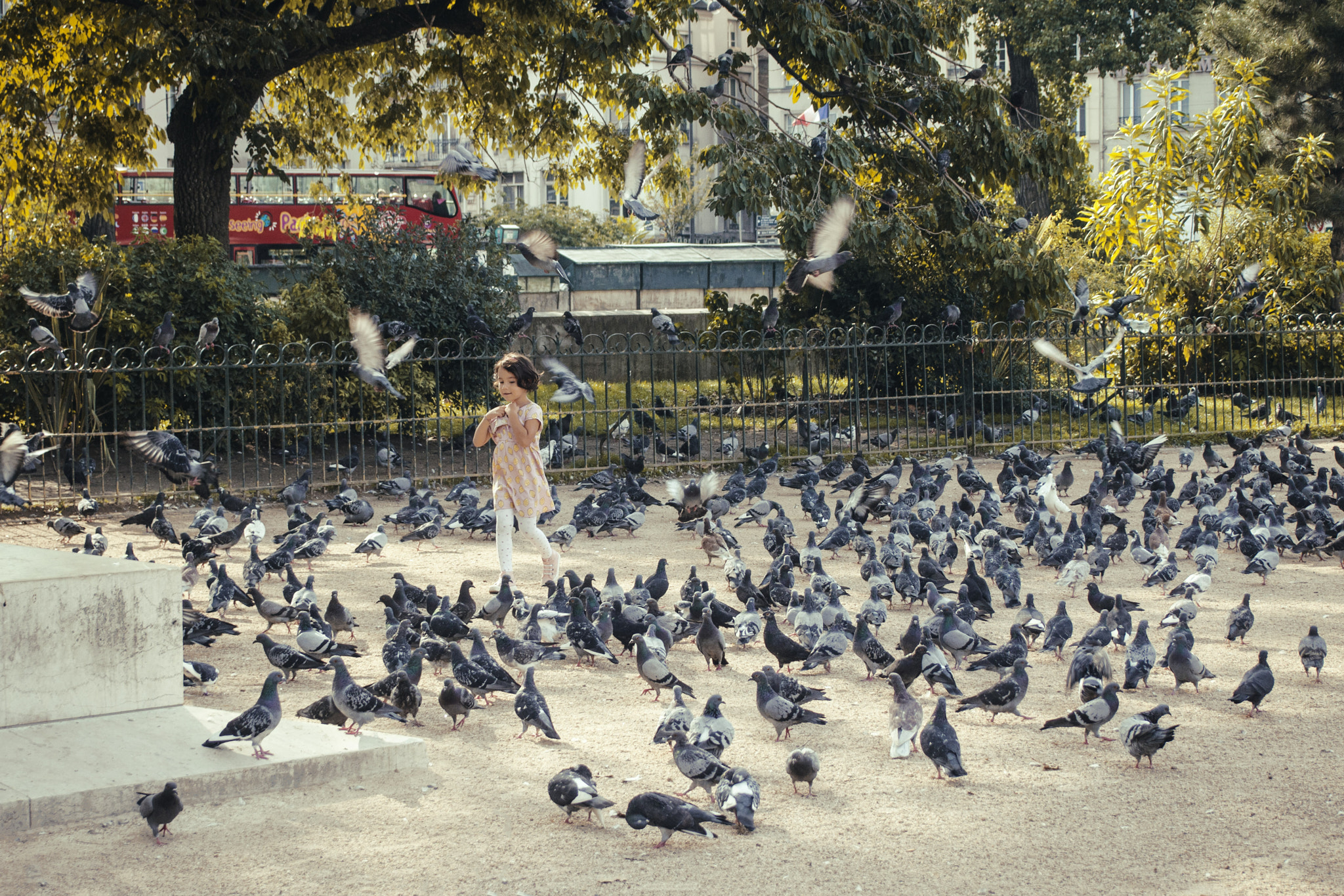 Olympus PEN E-P3 sample photo. Girl and doves photography