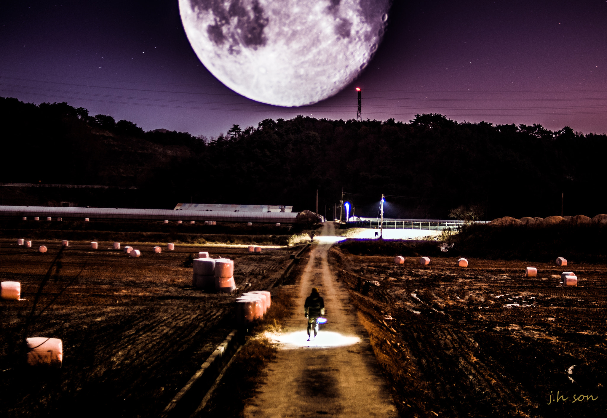 Nikon D300 sample photo. Moon night my life cam photography
