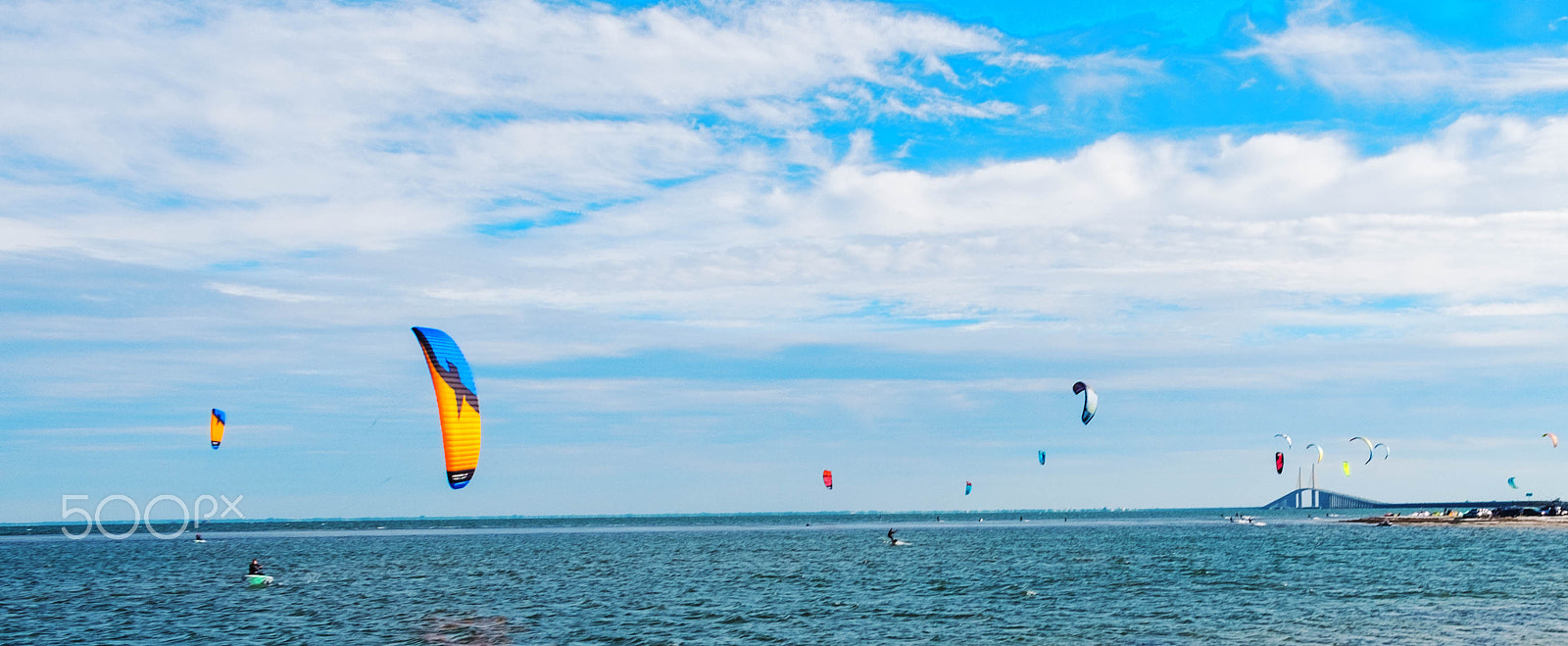 Fujifilm X-Pro1 + Fujifilm XC 16-50mm F3.5-5.6 OIS II sample photo. Kite boarding the sunshine skyway 2.11 photography