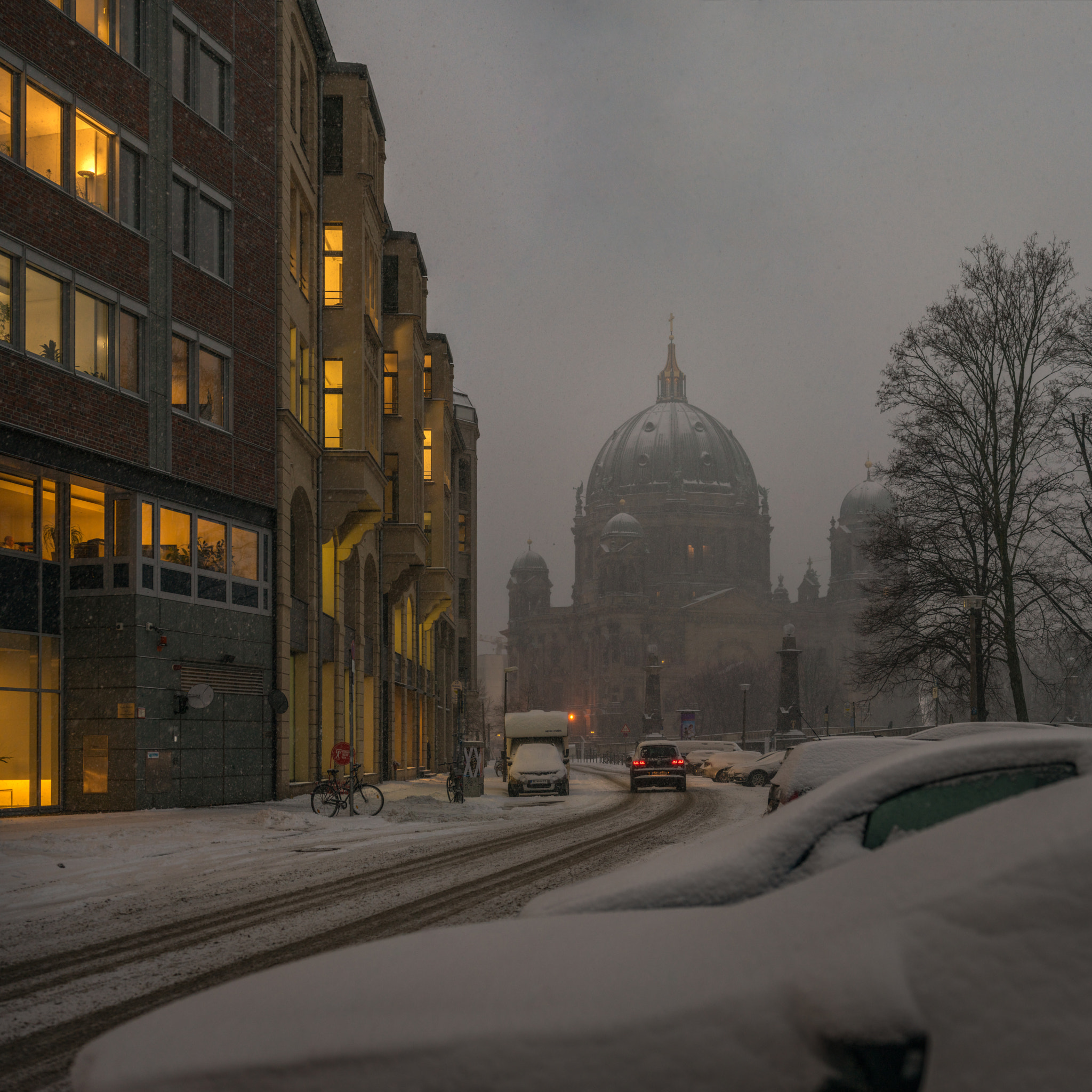 Sony a7R + Sony FE 70-300mm F4.5-5.6 G OSS sample photo. Snowy berlin photography