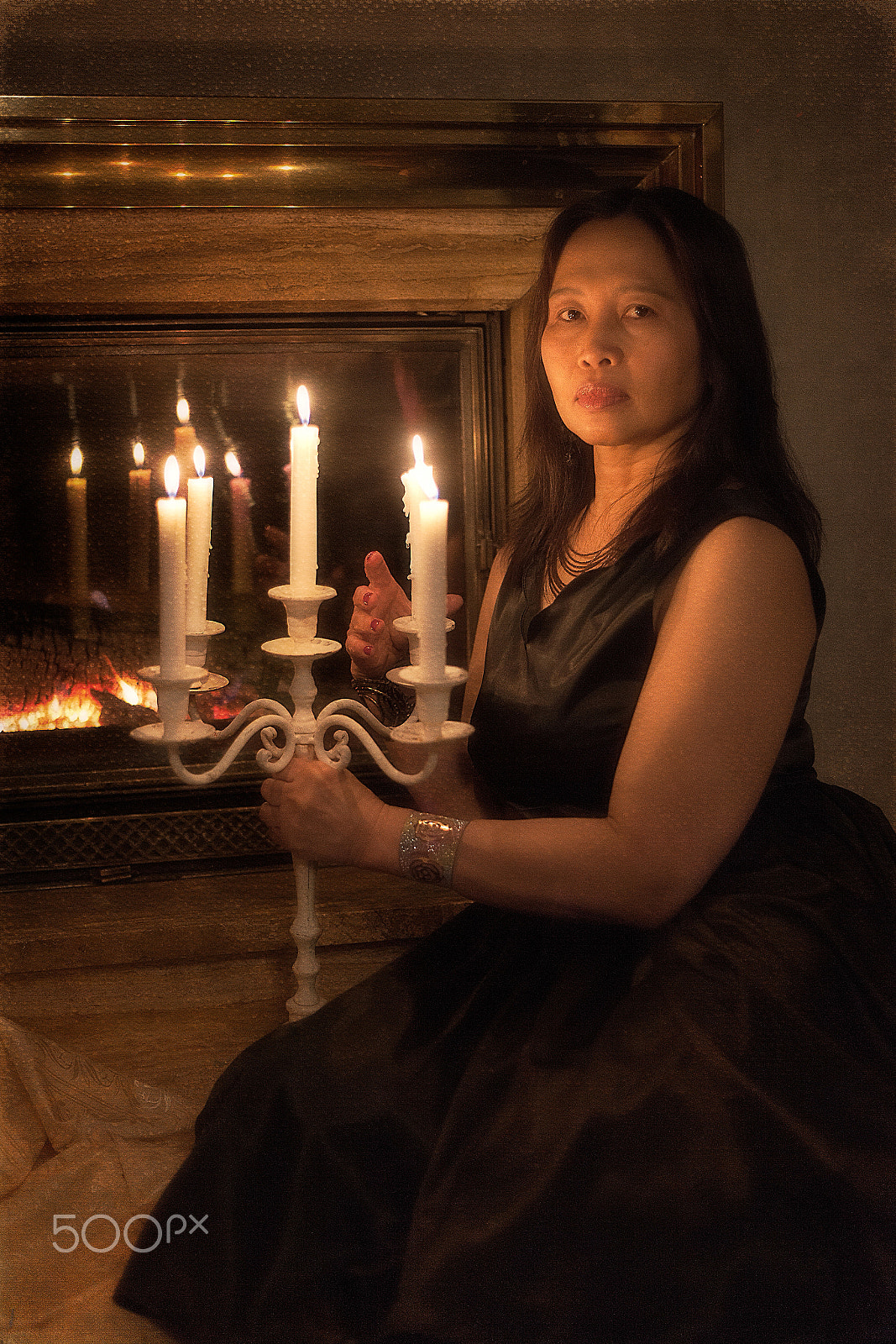 Canon EF 50mm f/1.8 sample photo. While the candle still burns photography