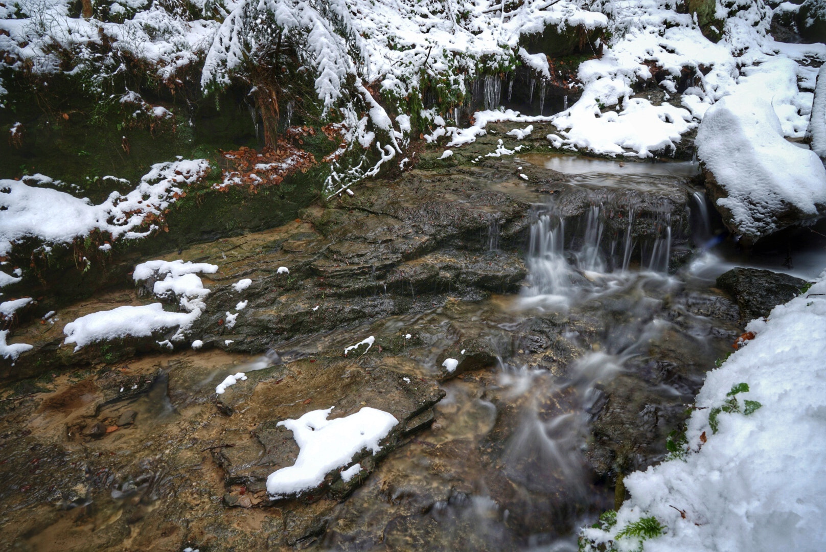 Sony a7 II + Sony Vario Tessar T* FE 24-70mm F4 ZA OSS sample photo. Winter creek photography