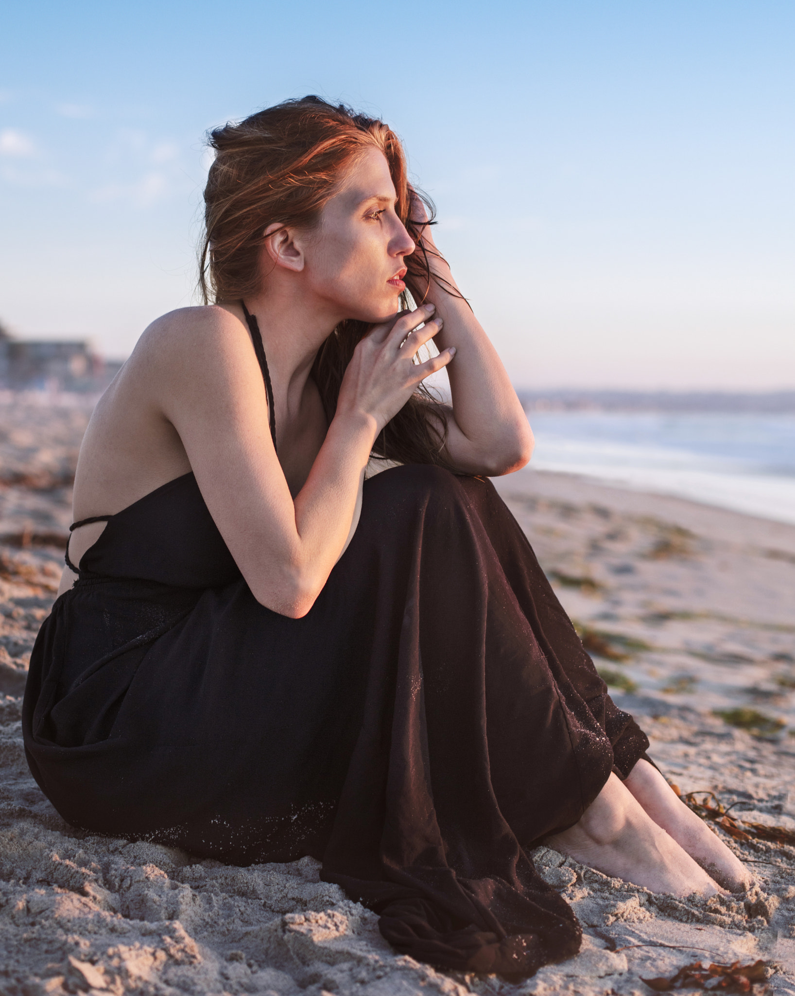 Canon EOS 5DS sample photo. Christa on the beach photography