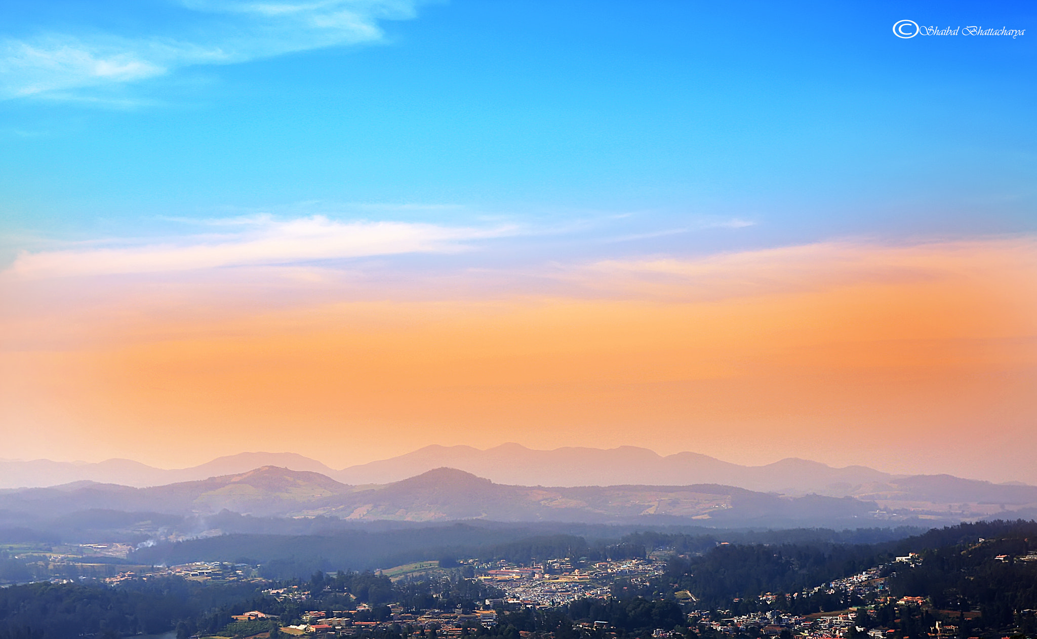 Canon EOS 40D sample photo. Landscape from doddabetta peak, ooty photography
