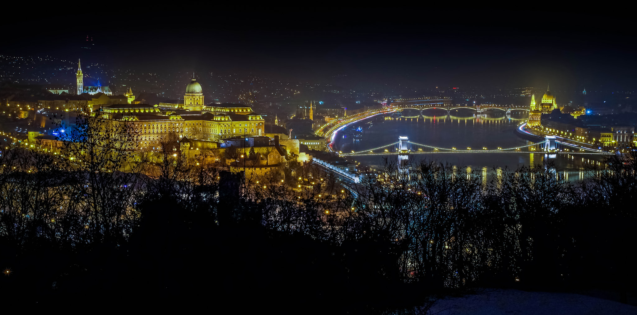 Pentax K-50 sample photo. Budapest by night photography