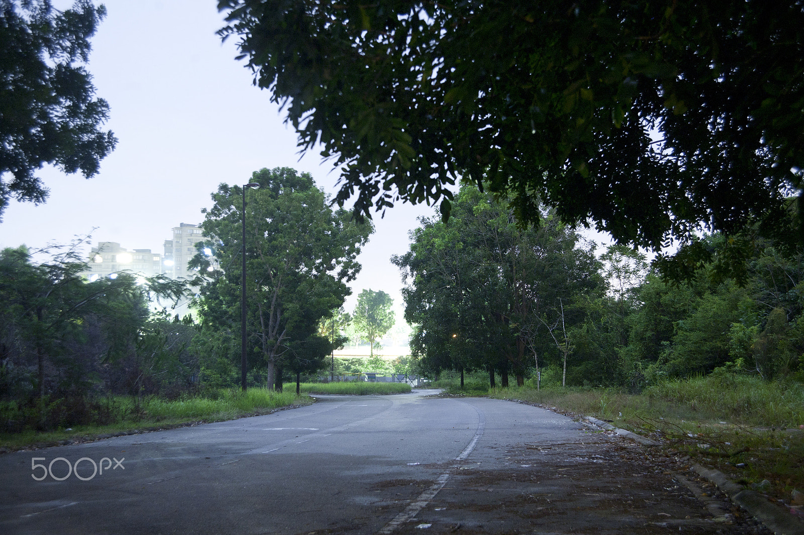 Canon EOS 5D sample photo. Block road photography