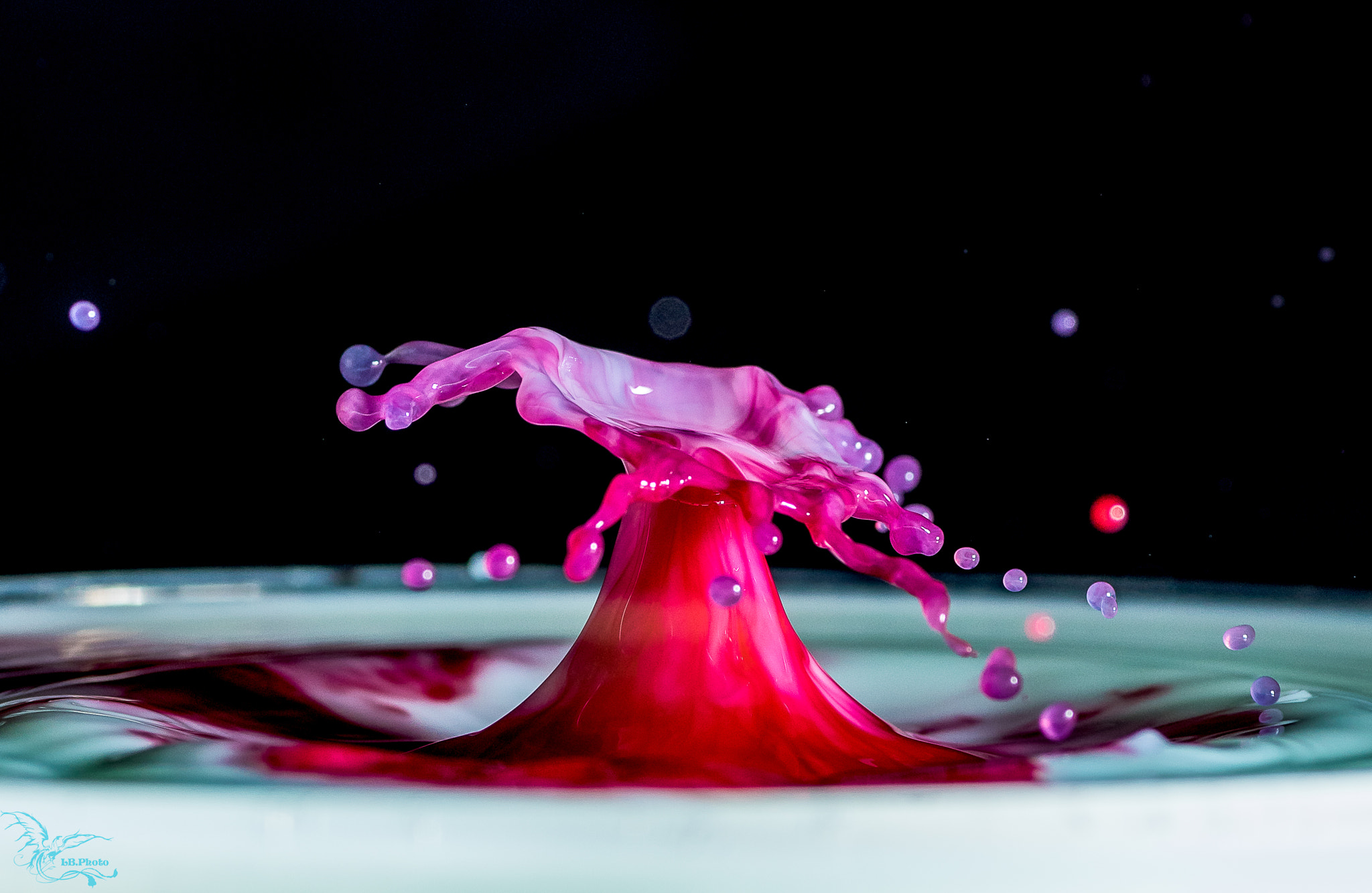 Tamron SP AF 90mm F2.8 Di Macro sample photo. Splash art color photography