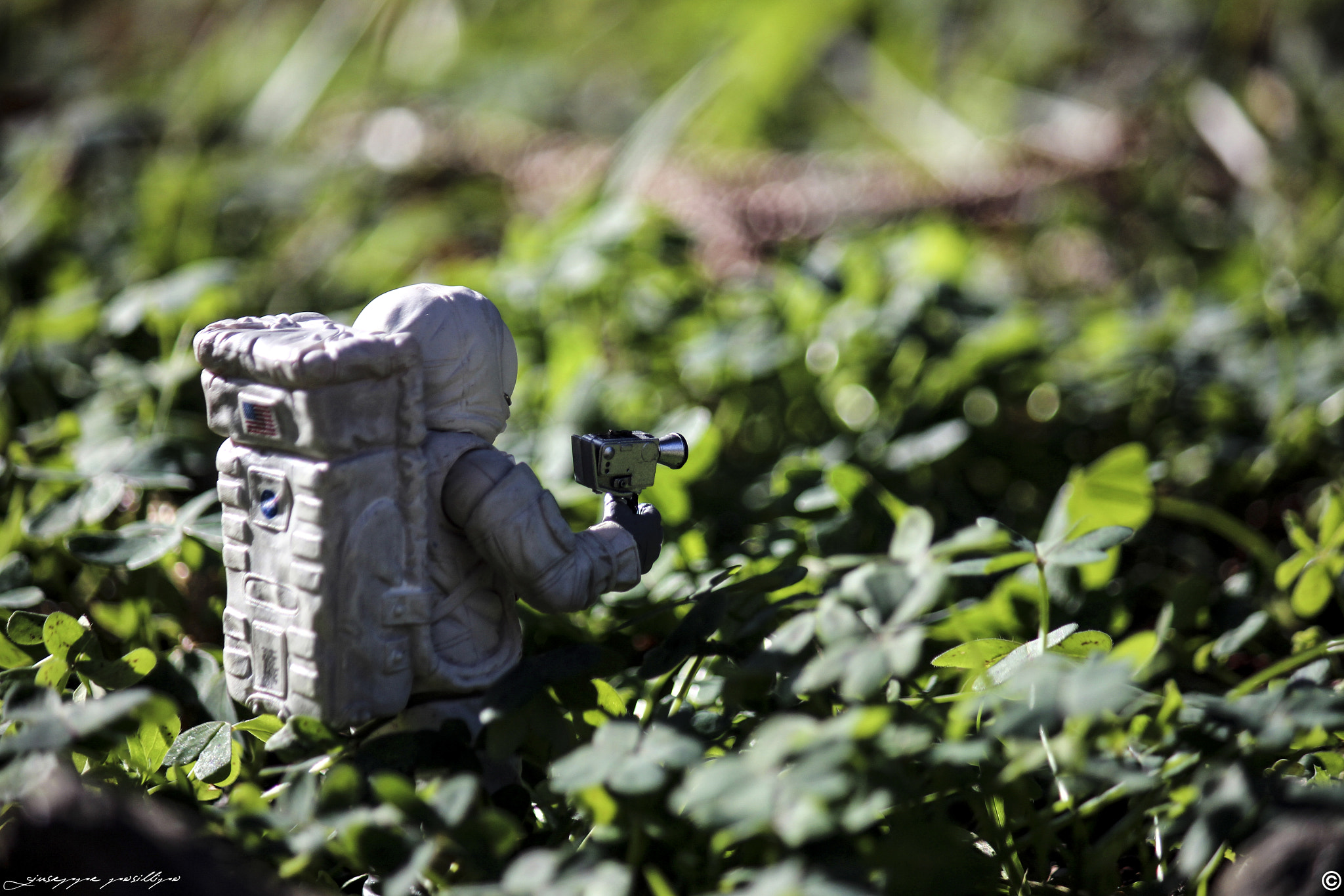 Canon EF-S 55-250mm F4-5.6 IS sample photo. Curious astronaut photography