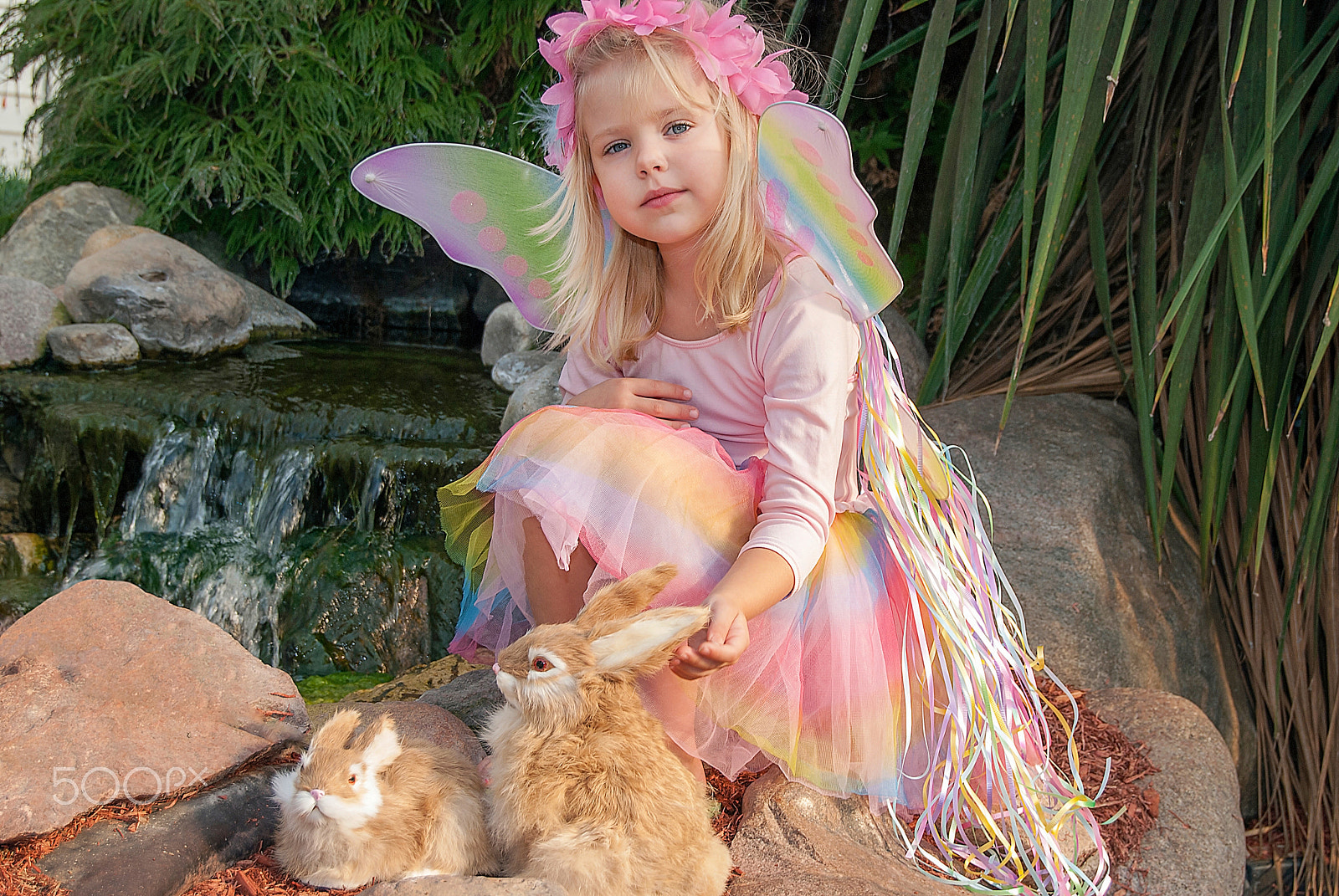 Nikon D80 sample photo. Fairy girl in garden photography