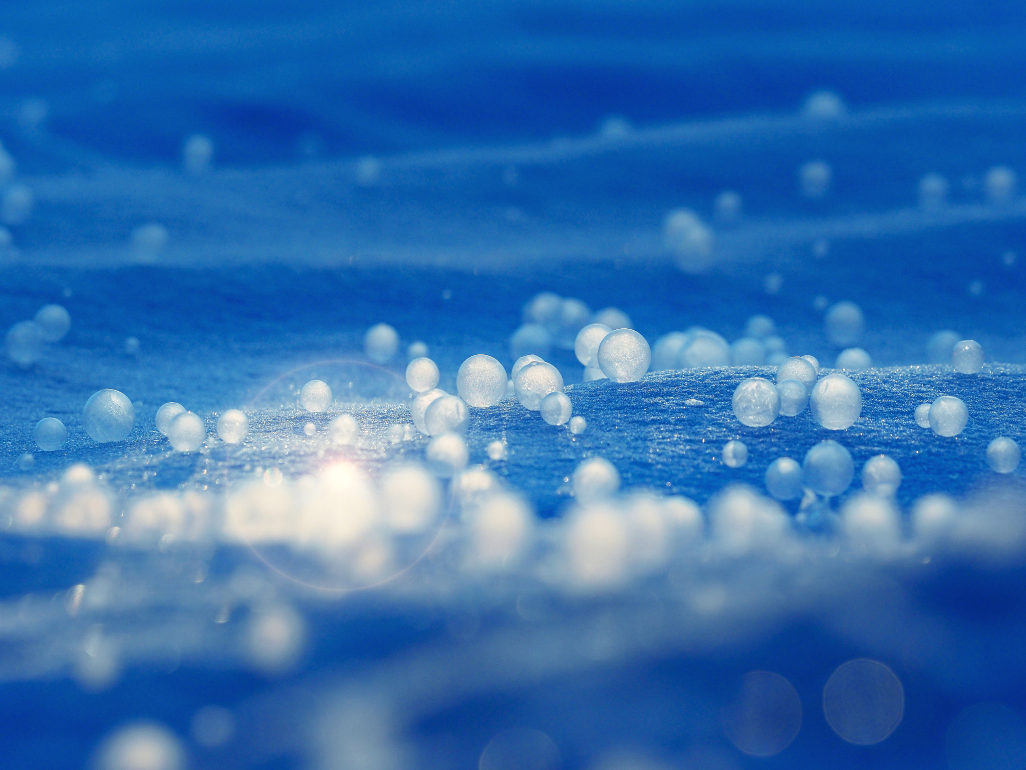 Olympus PEN-F sample photo. Frozen soap bubble photography