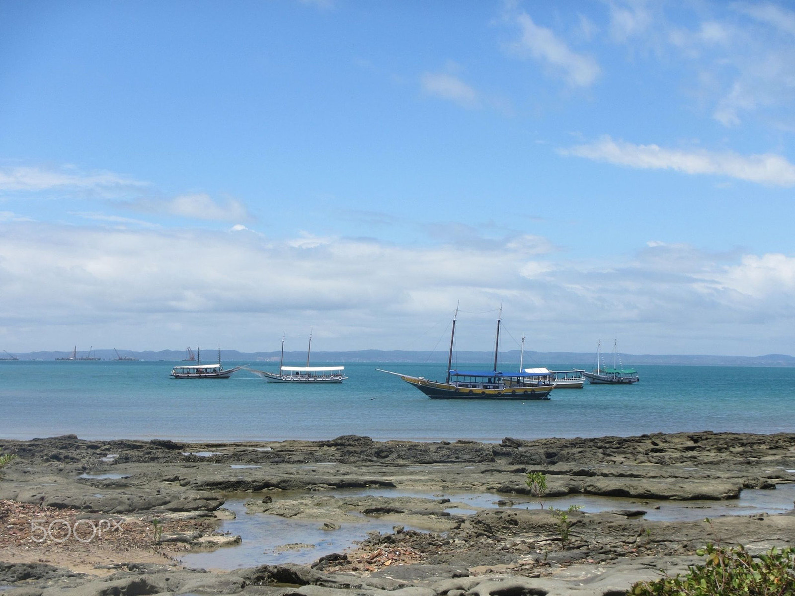 Canon PowerShot D20 sample photo. Caribbean sea boats photography