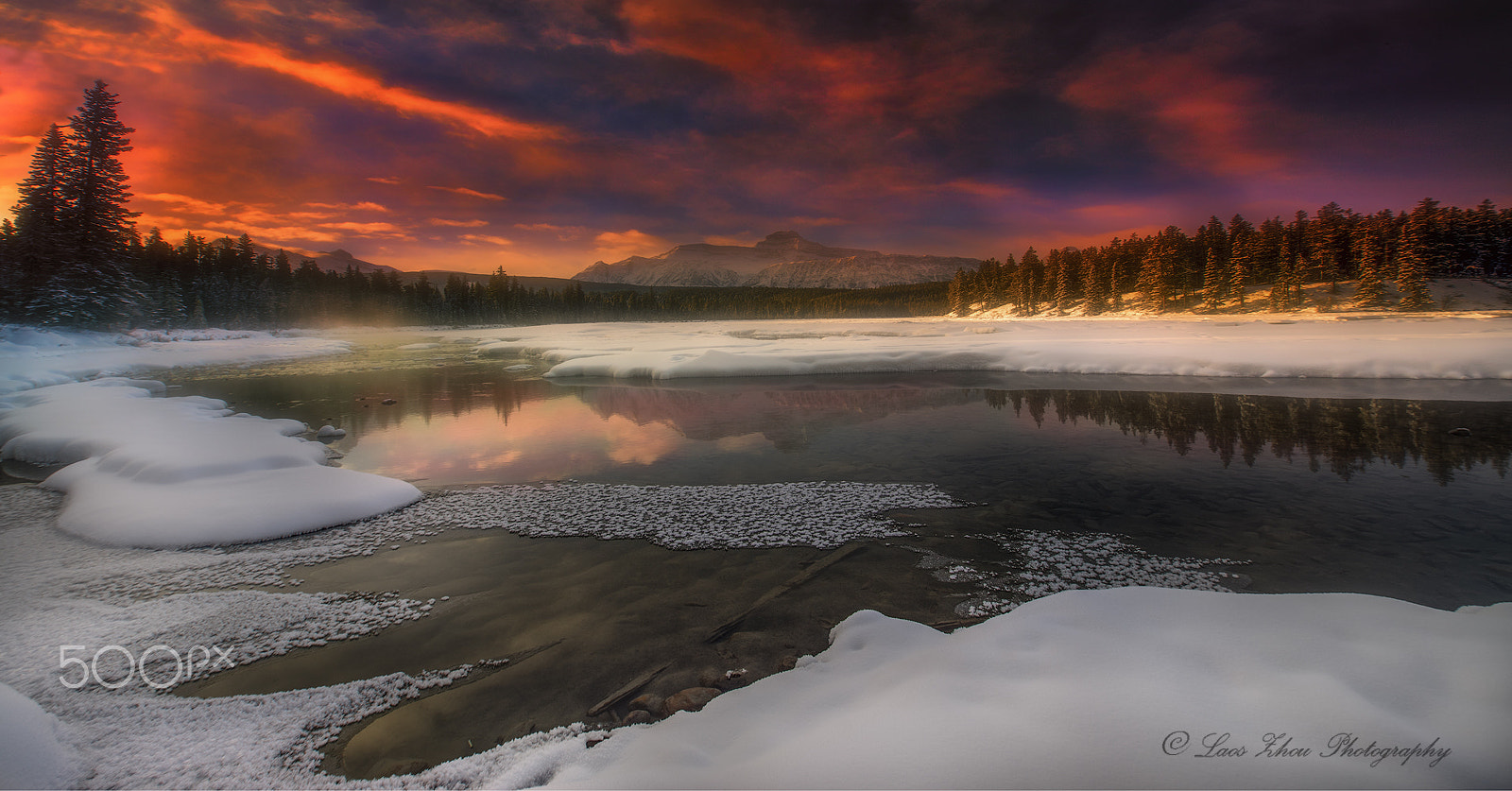 Nikon D5 sample photo. Sunrise at jasper 2 photography