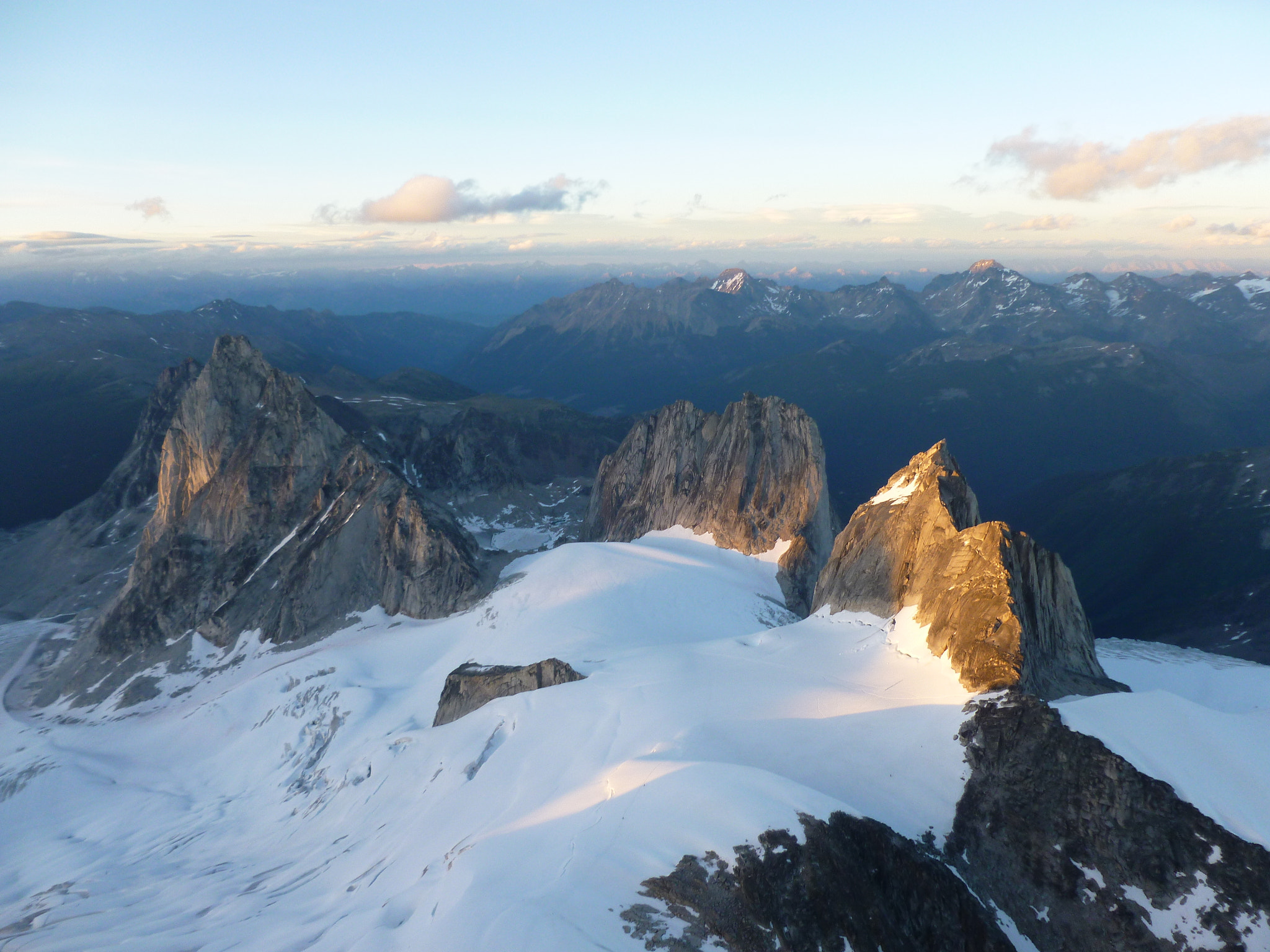 Panasonic Lumix DMC-FH25 (Lumix DMC-FS35) sample photo. Sunset from the top of howser spire photography