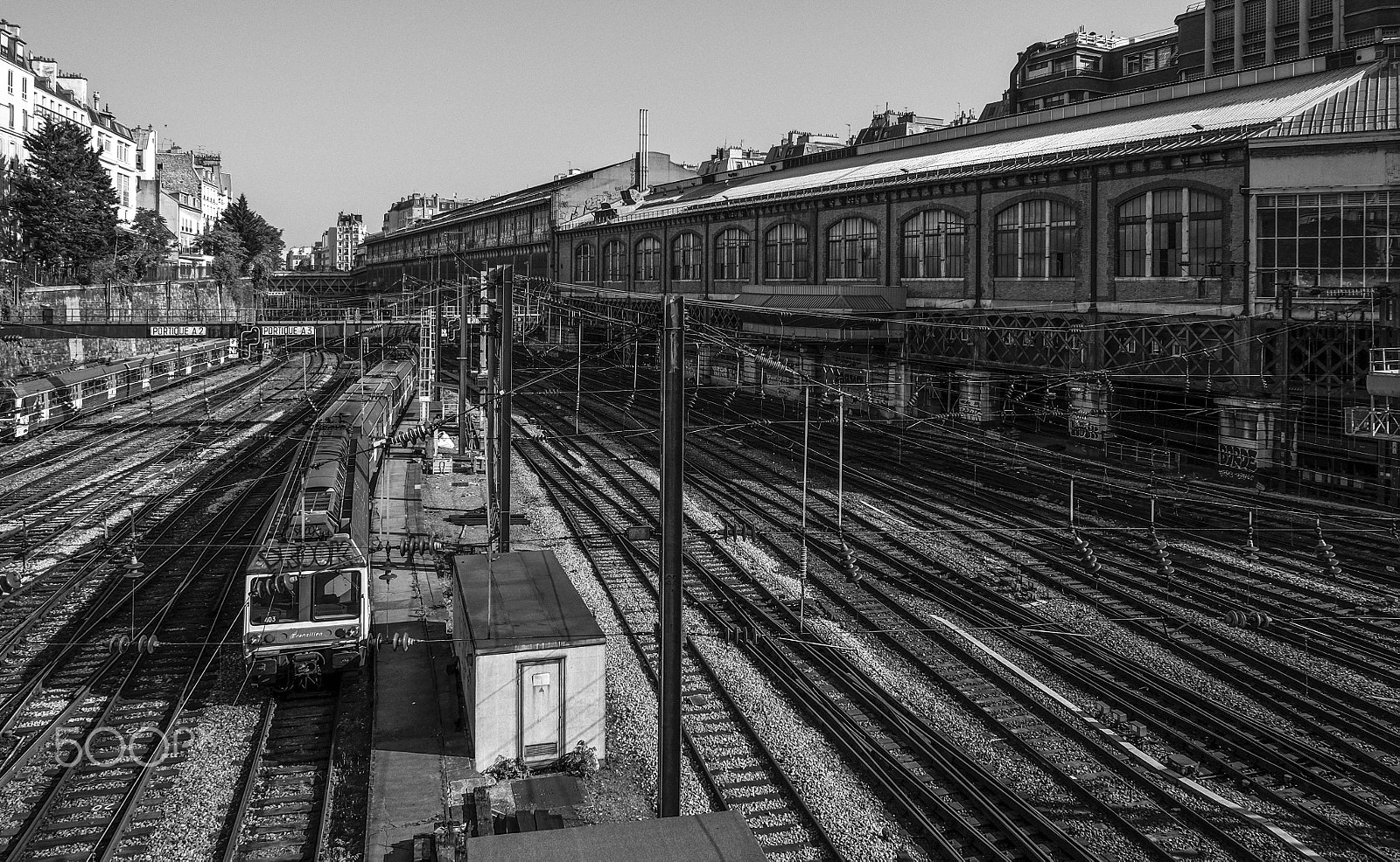 Fujifilm XC 16-50mm F3.5-5.6 OIS sample photo. Train depot photography