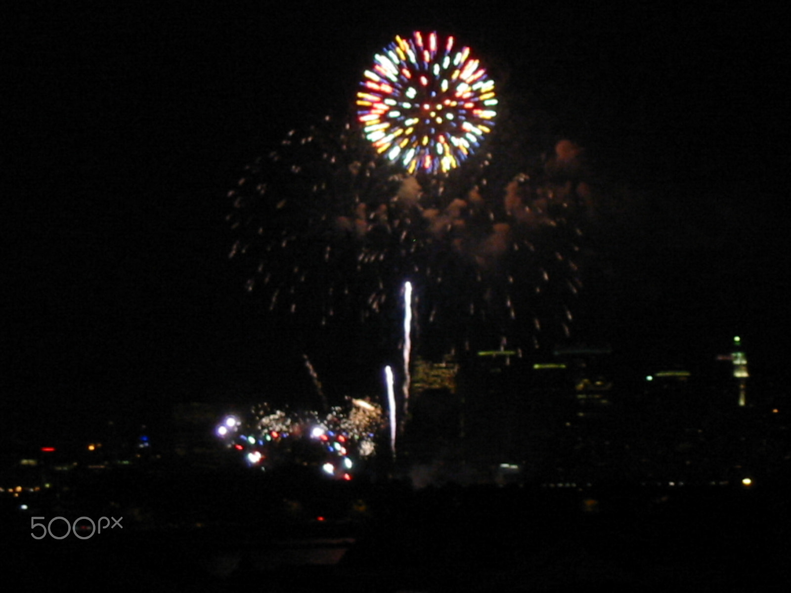 Canon POWERSHOT A40 sample photo. Fireworks photography