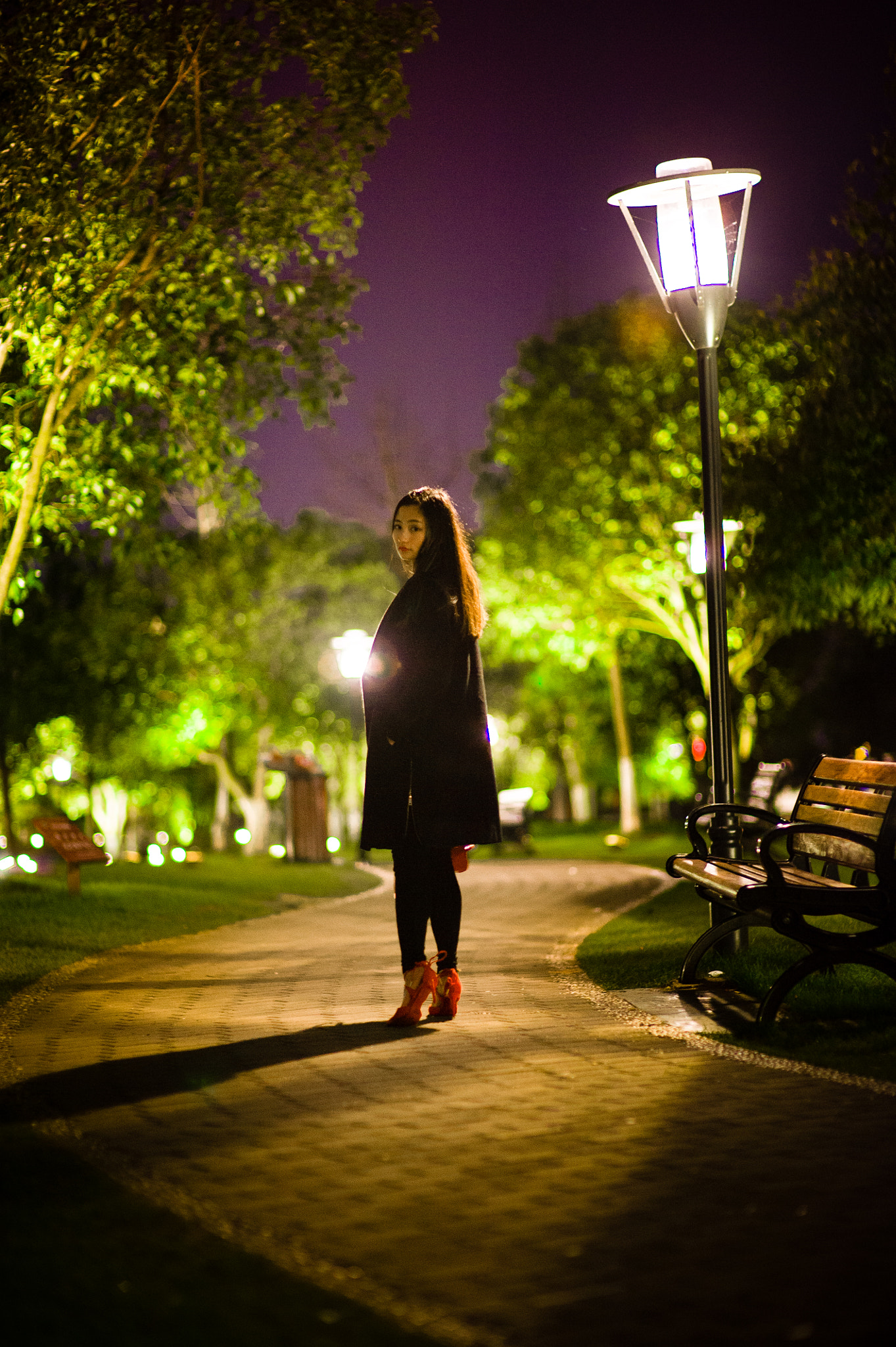 Nikon D700 + Sigma 85mm F1.4 EX DG HSM sample photo. Night photography