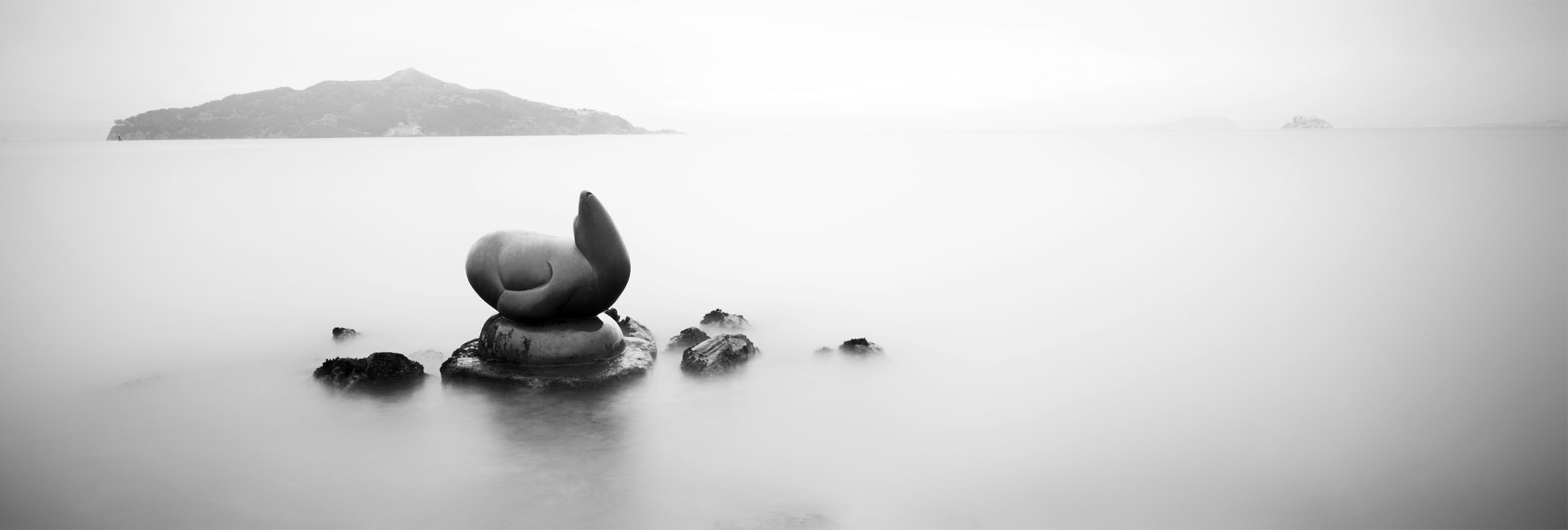 Fujifilm X-E2 sample photo. Sausalito seal pano photography