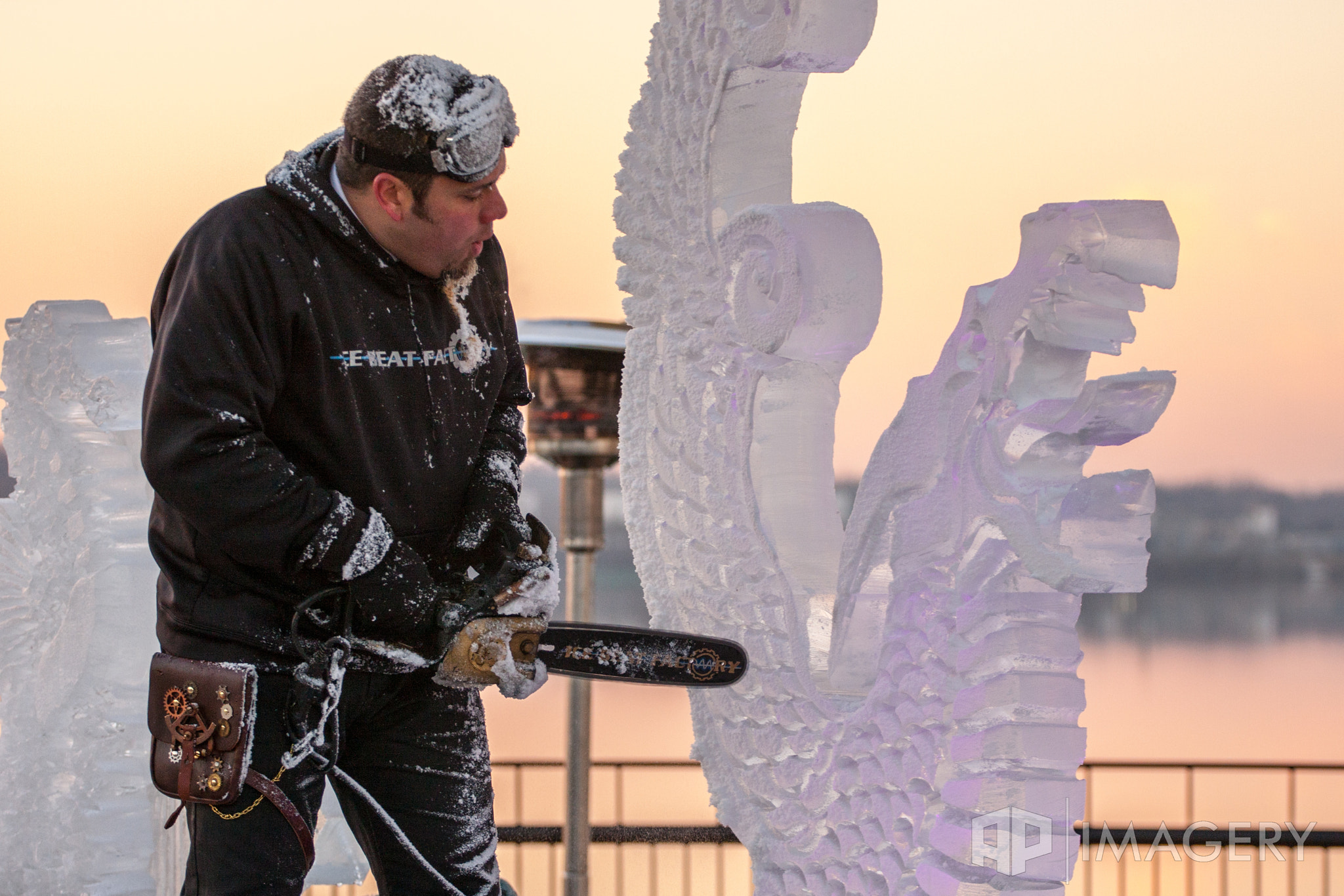 Canon EOS 40D + Canon EF 70-200mm F4L USM sample photo. Event - ice in owensboro photography