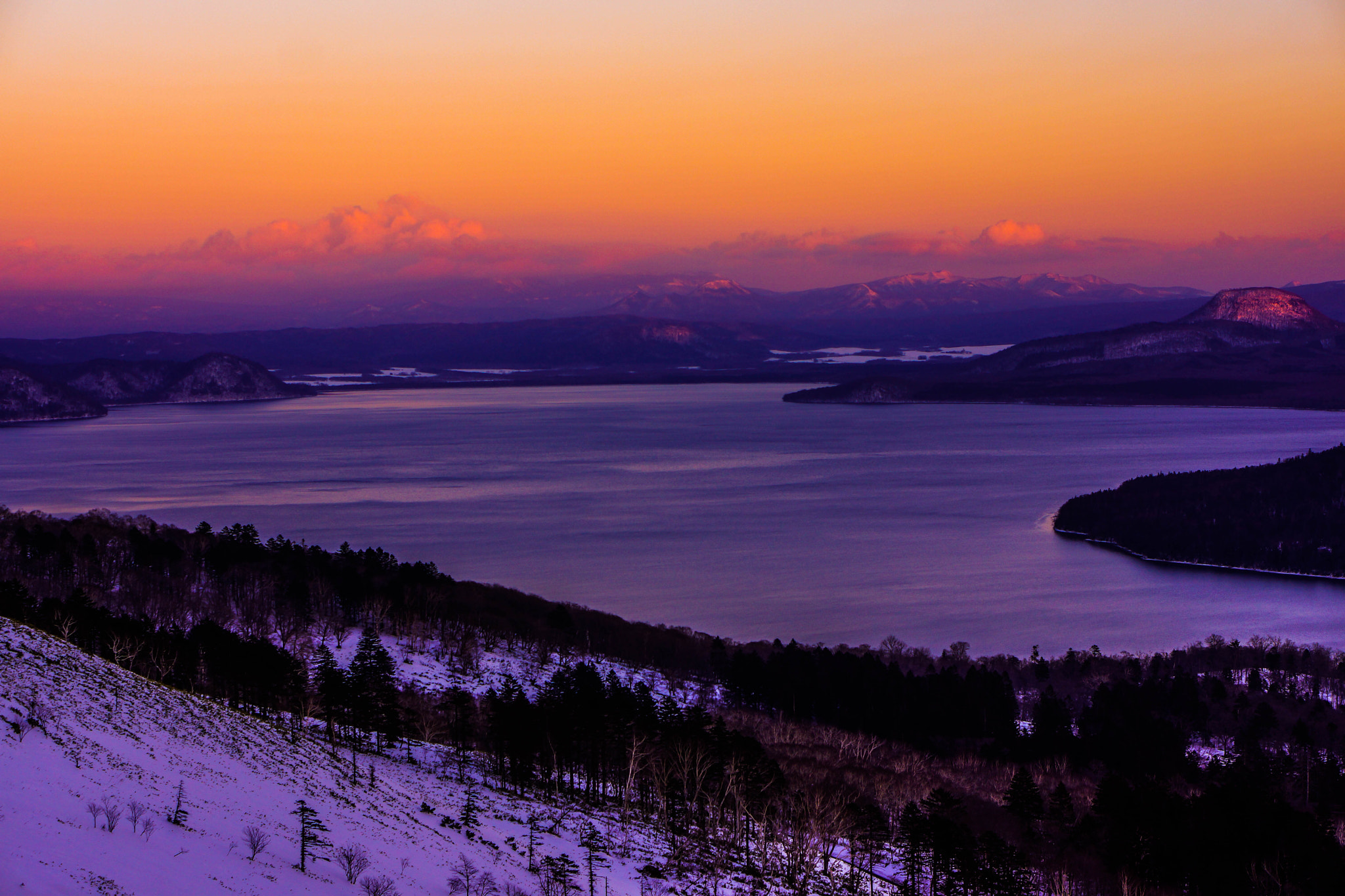 Sony Alpha NEX-7 sample photo. Sunset veiw at kussyaroko lake photography