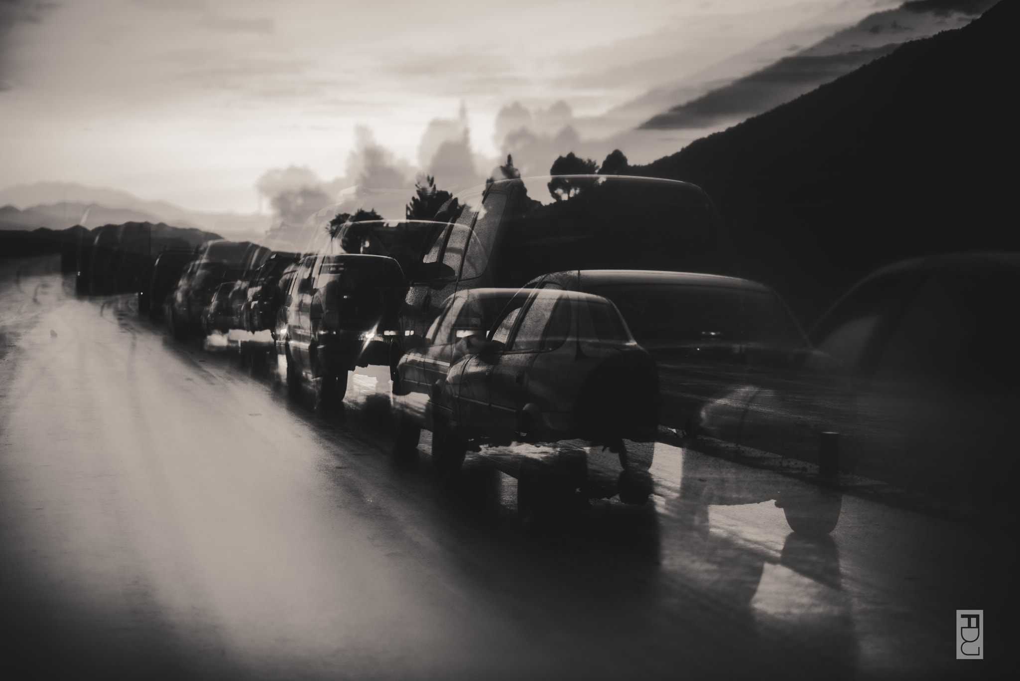 Nikon D600 + Nikon AF Nikkor 85mm F1.8D sample photo. Abstract road photography